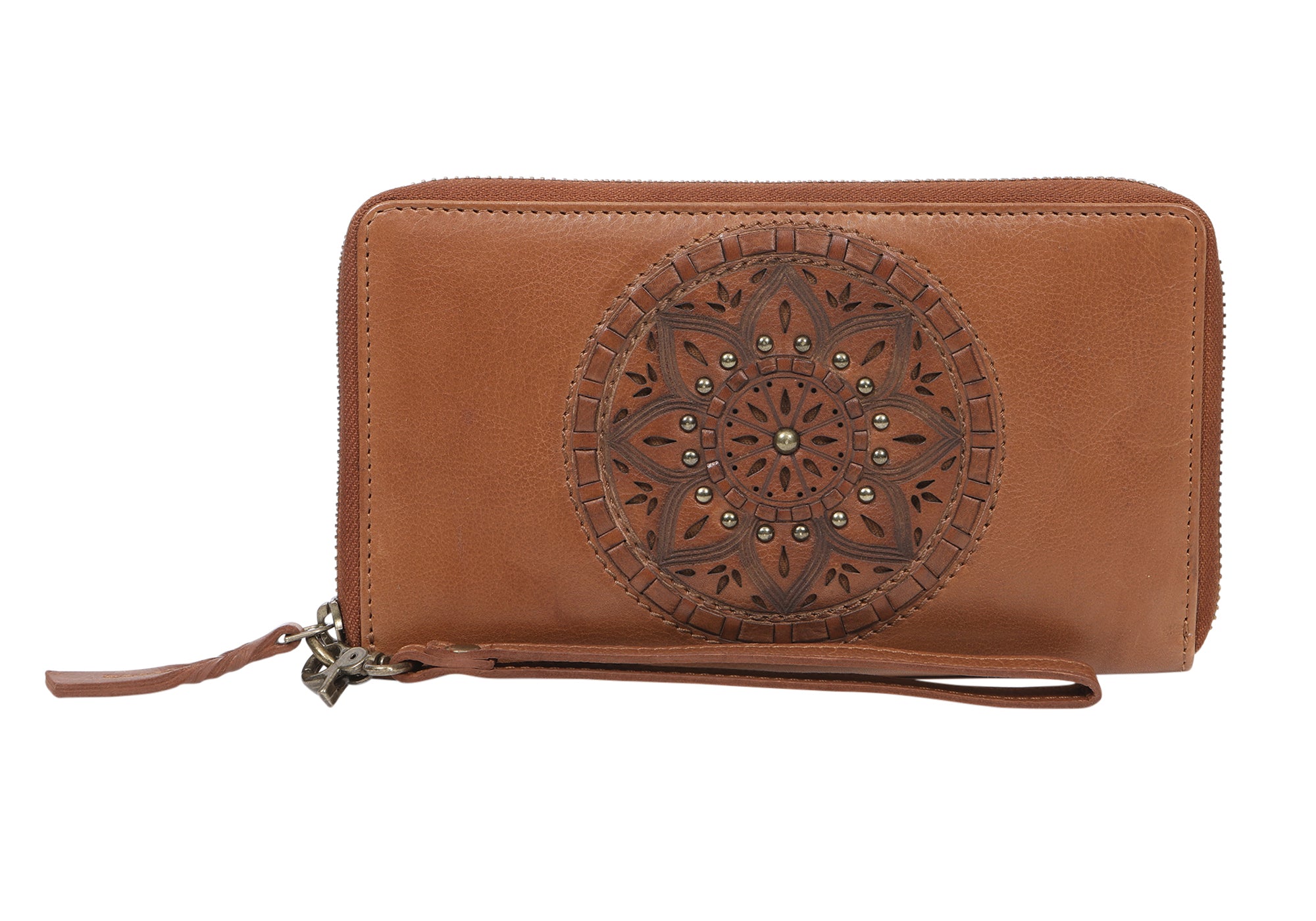 Modapelle Women's Genuine Leather Zip Wallet with Multiple Card Slots - Stylish & Durable for Everyday Use, Travel, and Gift Giving
