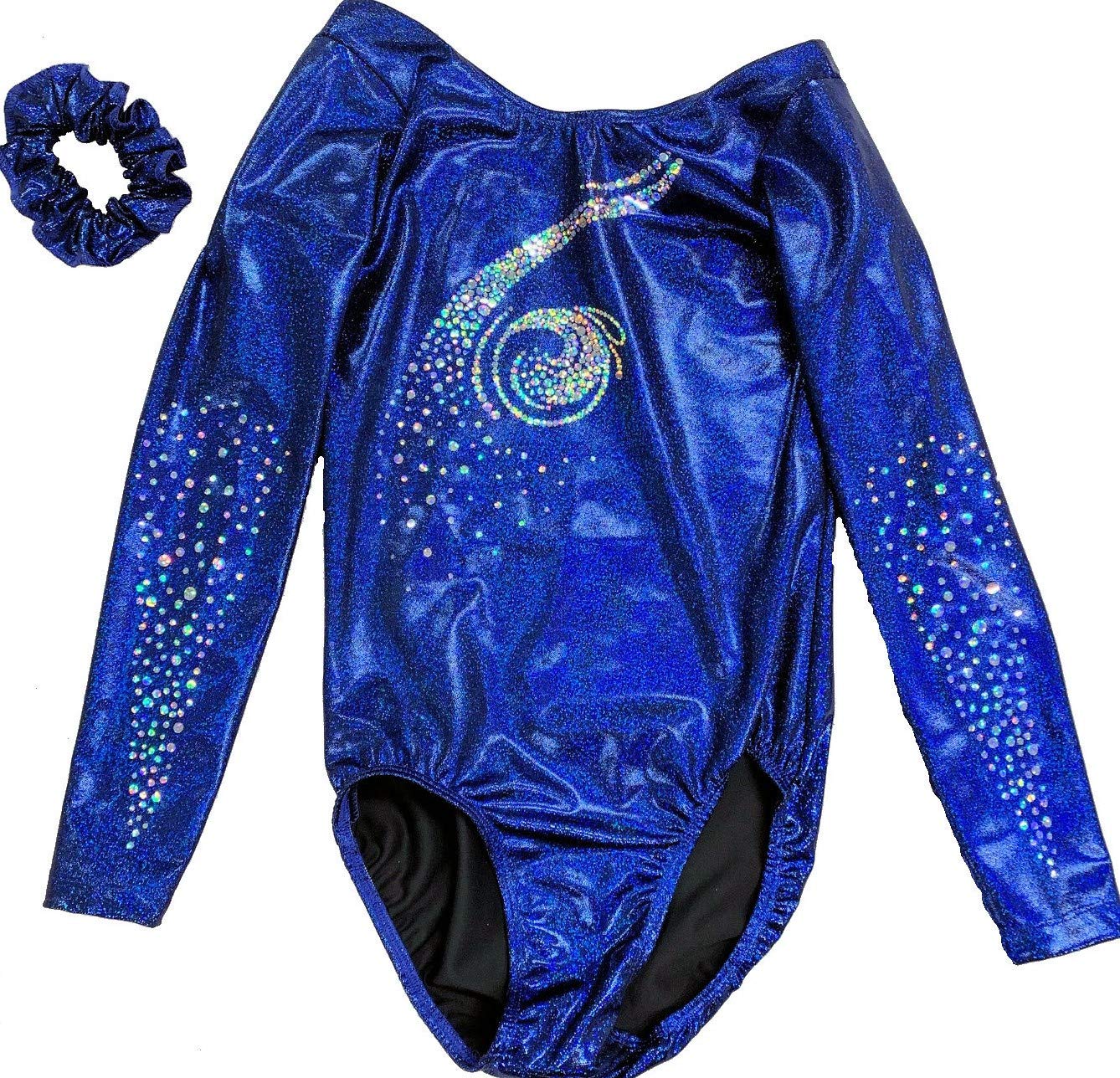 Look-It Activewear Midnight Blue Long Sleeve Leotard for Girls & Women - Perfect for Ballet, Gymnastics, Dance & Yoga Practice