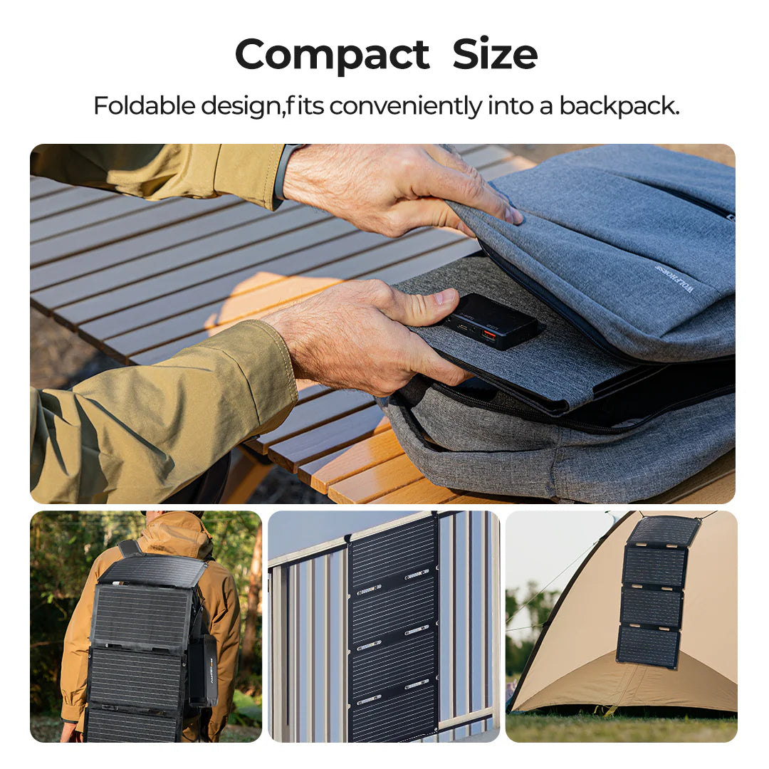 BougeRV 50W Flexible Solar Panel - Portable & Lightweight Fiberglass Solar Charger for RV, Boat, Camping, Off-Grid Power Supply - Perfect for Outdoor Adventures, Emergency Backup & Mobile Charging