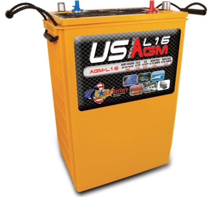 6V 390Ah AGM Deep Cycle Battery - L16 Size, USA Made - Perfect for Solar Power Systems, RVs, and Off-Grid Applications