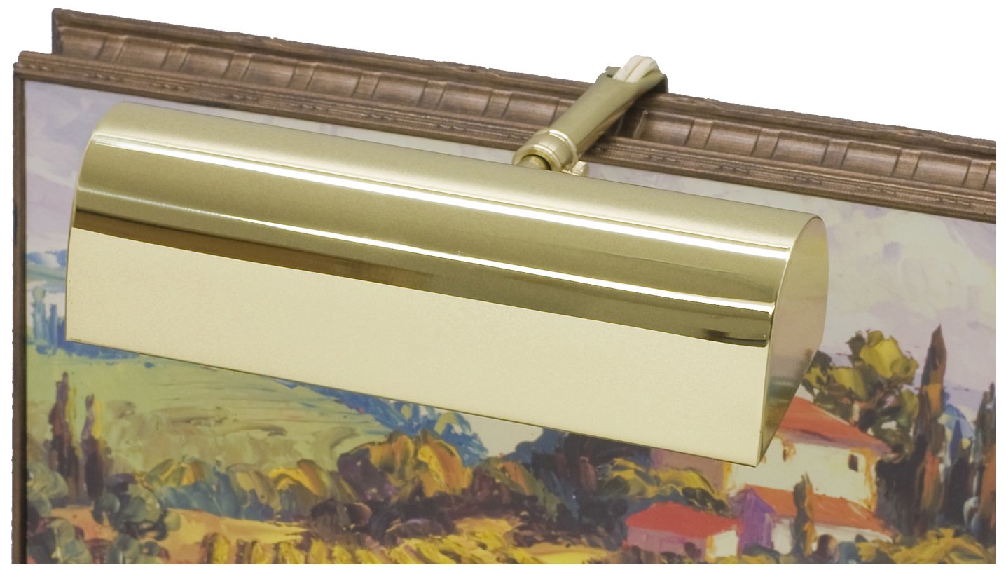 House of Troy T9-61 9-Inch Traditional Picture Light in Polished Brass - Perfect for Artwork, Paintings & Gallery Wall Display