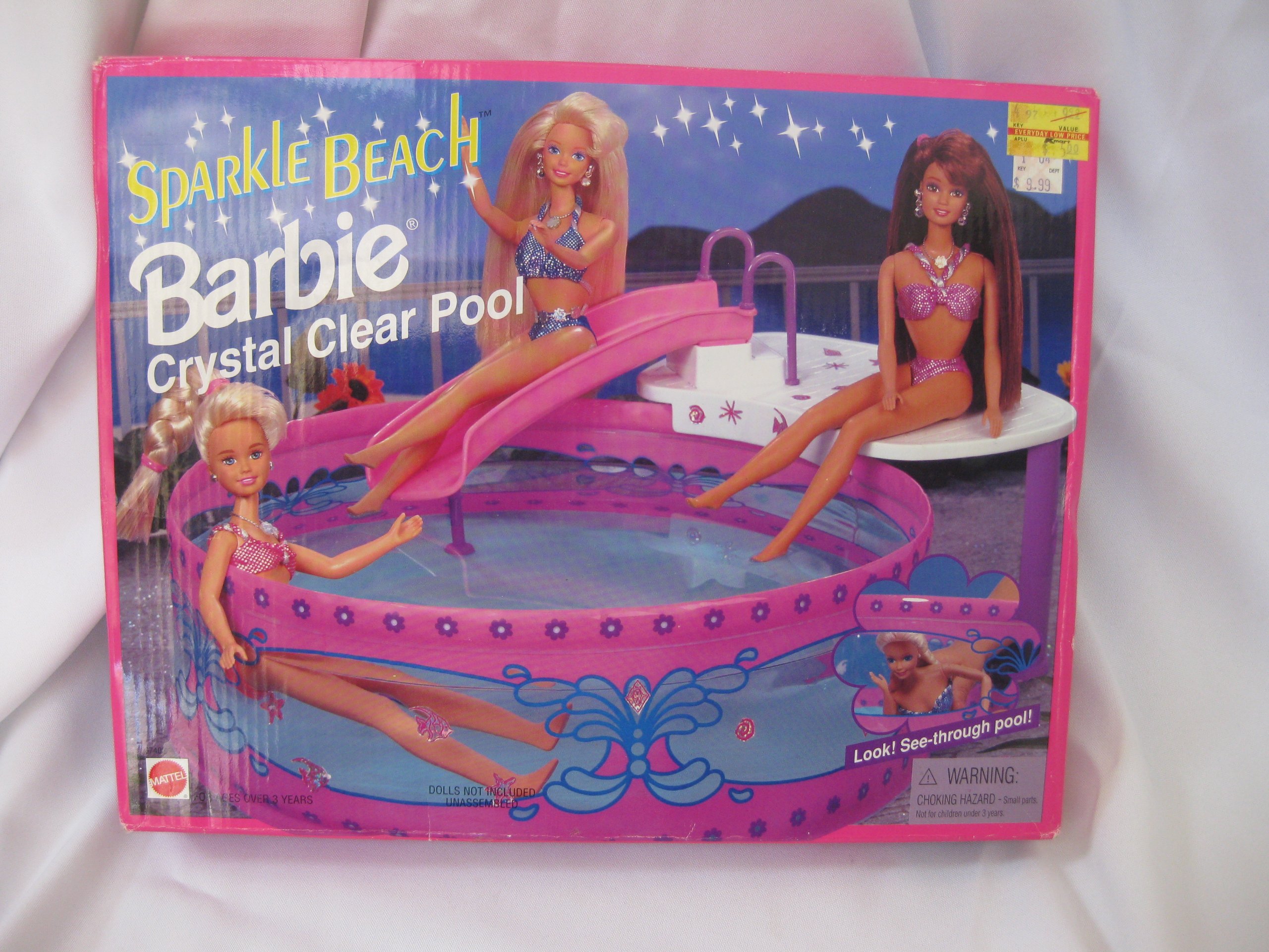 Sparkle Beach Barbie Doll with Crystal Clear Pool - Perfect for Summer Playtime, Pool Parties & Collectors Display