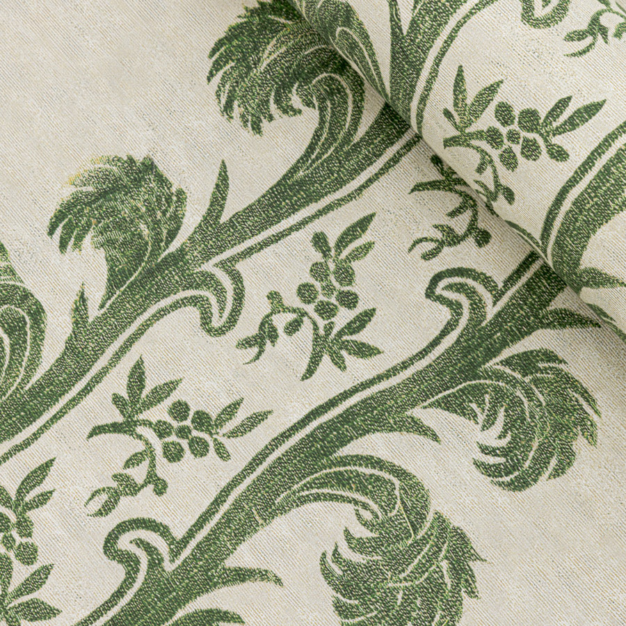 Plume Stripe Wallpaper - Forest Green Peel & Stick Removable Wallpaper for Bedroom, Living Room, Nursery Decor | Easy DIY Home Renovation