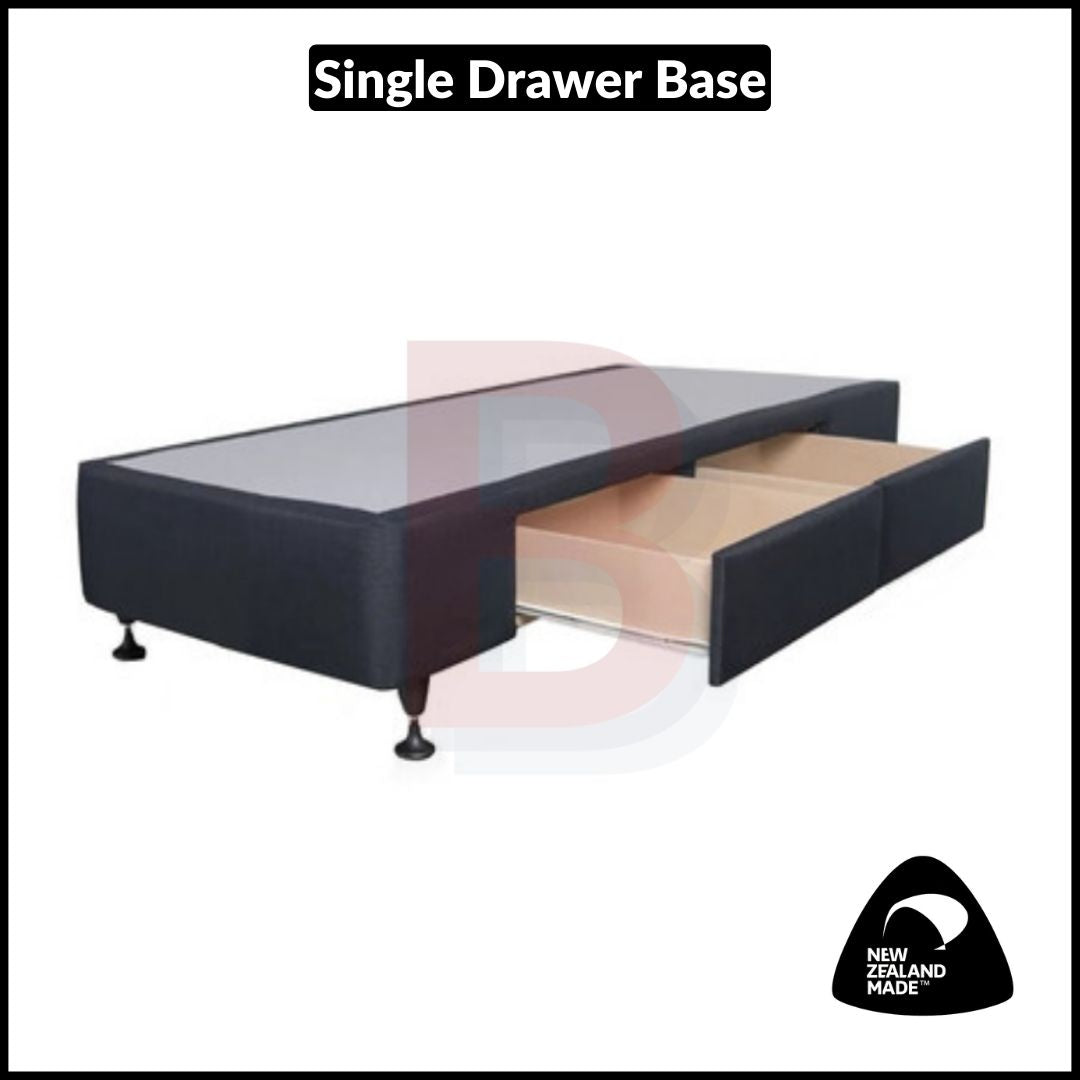 Single Drawer Bed Base - NZ Made Standard Drawer for Space-Saving Storage | Perfect for Small Bedrooms, Dorms & Studio Apartments