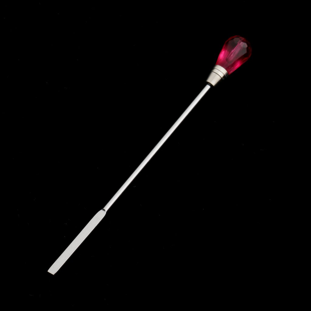 VMS INDIA Permanent Makeup Eyebrow Tattoo Pigment Mixing Tool - Stainless Steel Stirring Rod & Spatula Set for Microblading, Ombre Brows & Cosmetic Tattooing - Professional Salon & Home Use Beauty Accessories
