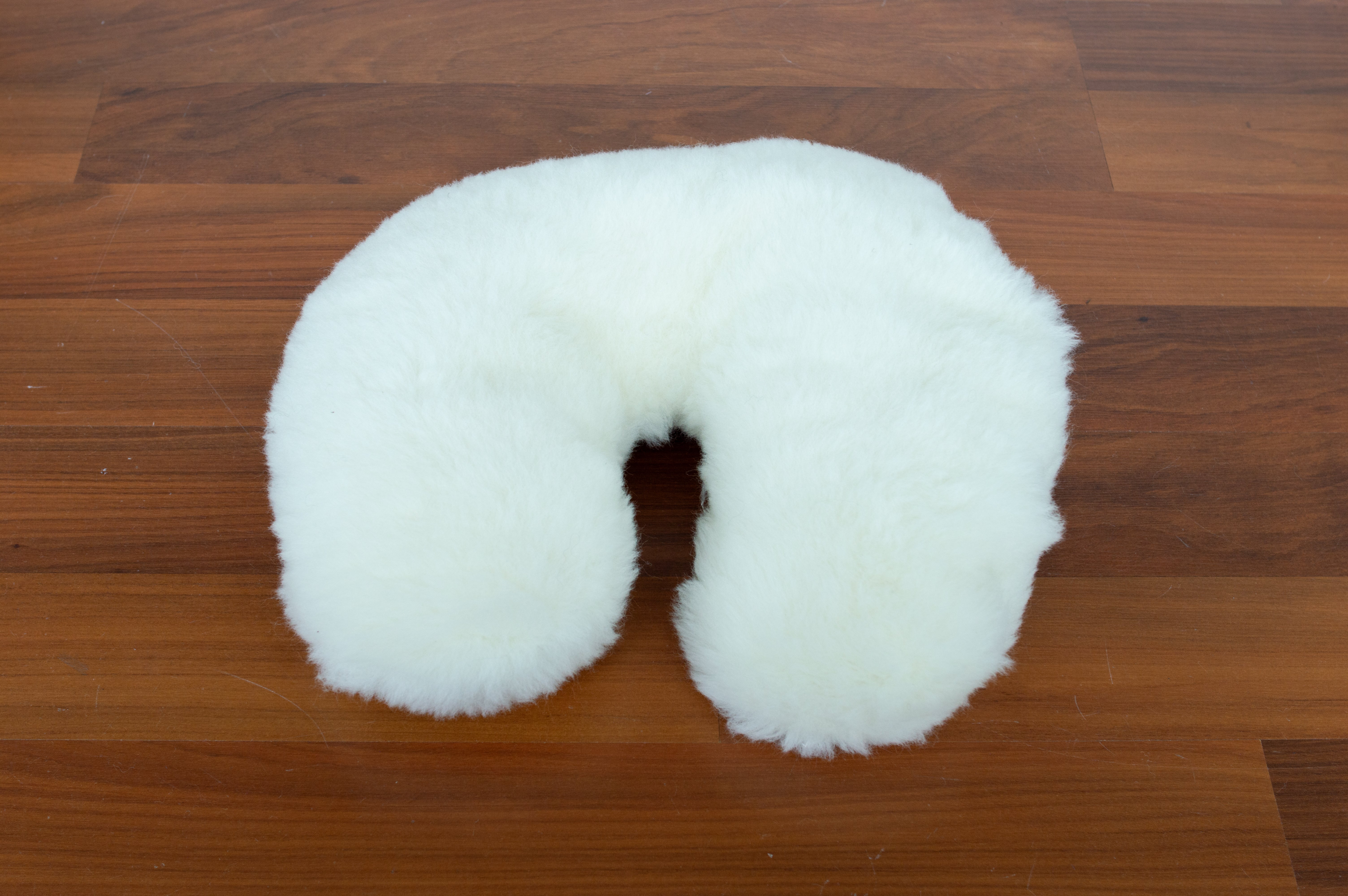 Premium Wool-Filled Neck Pillow for Travel & Office - Soft Support for Airplane, Car, and Home Use