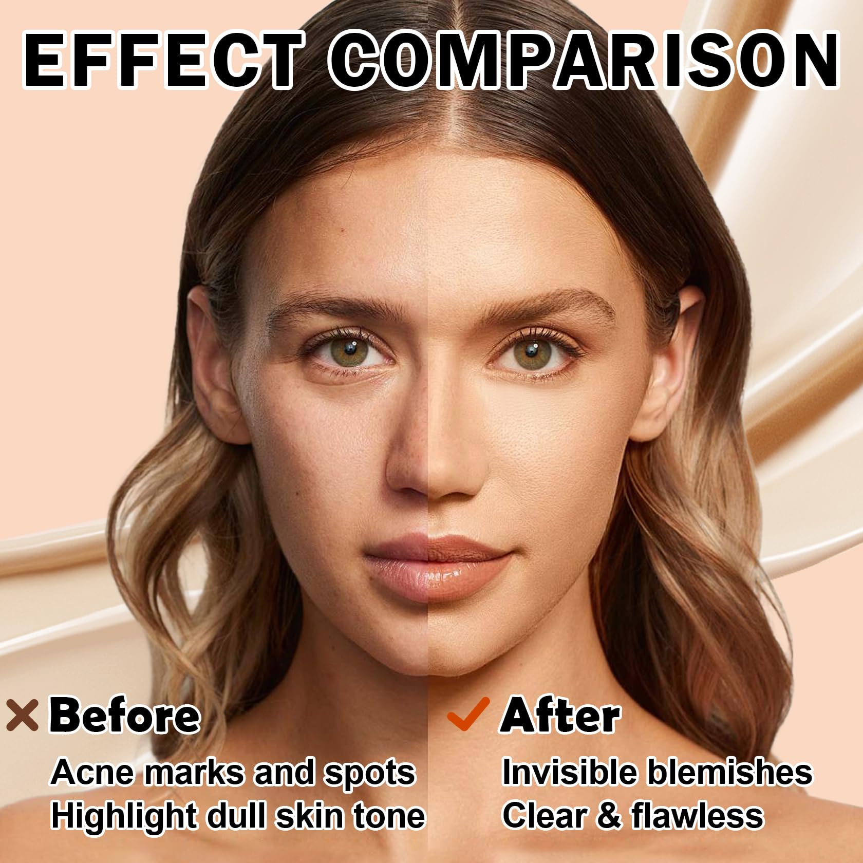 Mushroom Head Air Cushion CC Cream Foundation - 2PCS Hydrating BB Cushion Makeup, Full Coverage Long-Lasting Matte Concealer & Makeup Base (Natural) for Flawless Everyday Makeup & On-The-Go Touch Ups