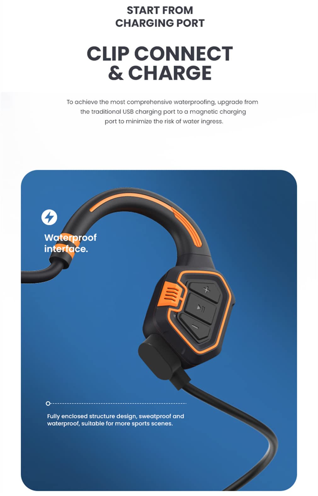 YODZ Bone Conduction Bluetooth Headphones - IP68 Waterproof Wireless Open-Ear Headphones with Built-in Mic, HD Stereo & 16GB Storage - Perfect for Running, Cycling, Workouts & Hiking (Green) | Stay Connected During Outdoor Adventures & Gym Sessions
