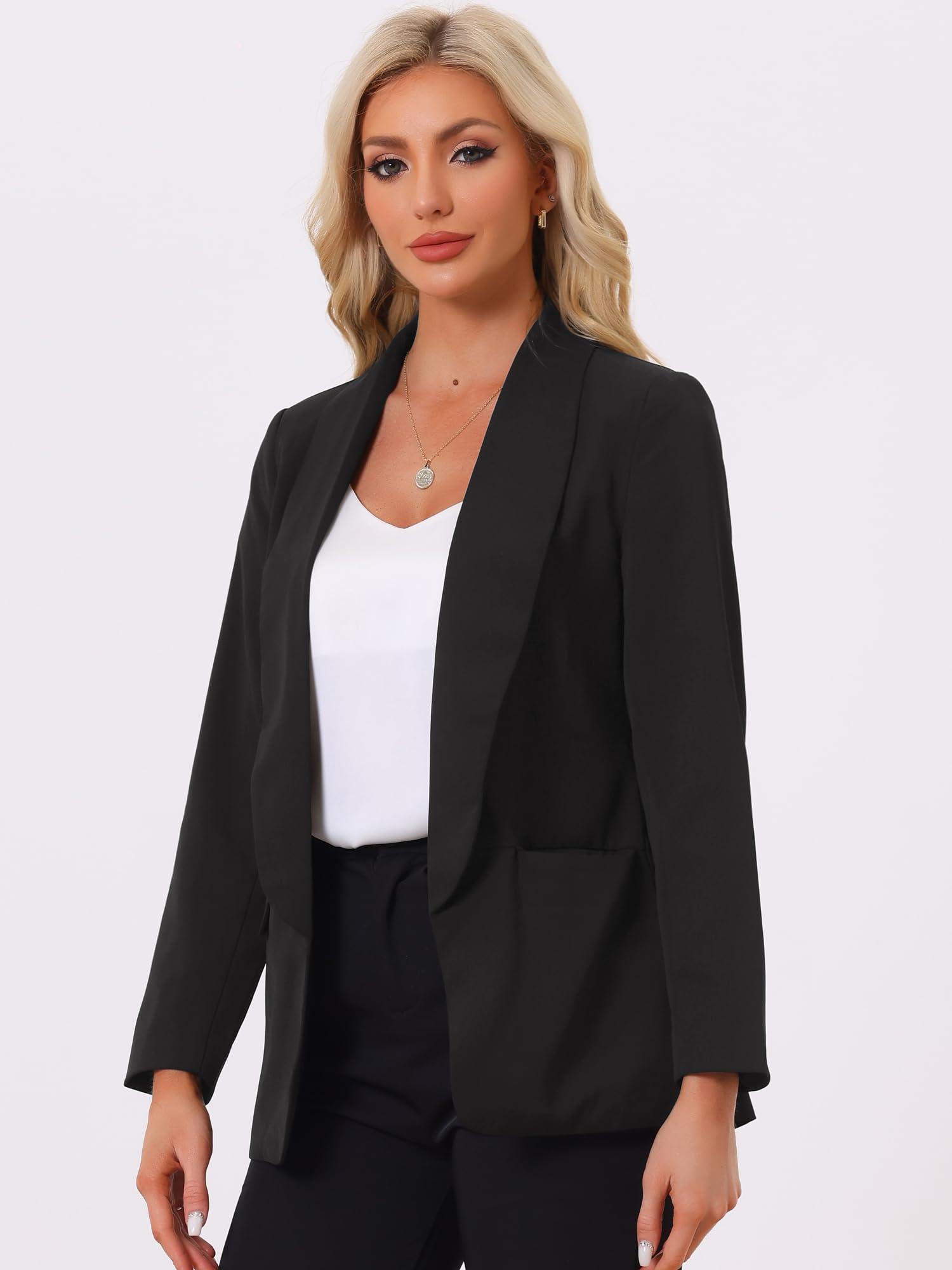 Allegra K Women's 2024 Casual Blazer - Office & Work Wear