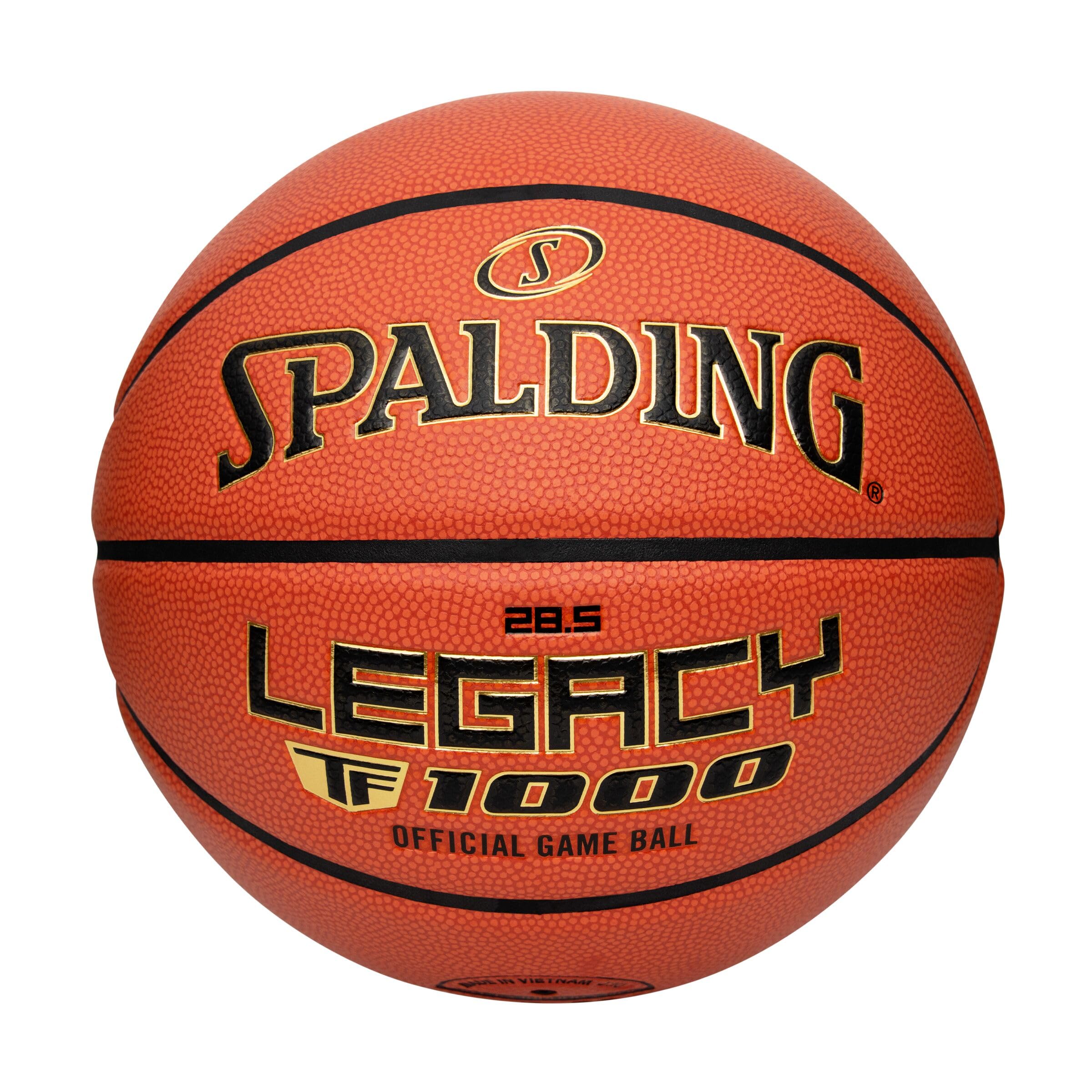 Spalding TF-1000 Indoor Game Basketball - Premium Composite Leather, Official Size 29.5