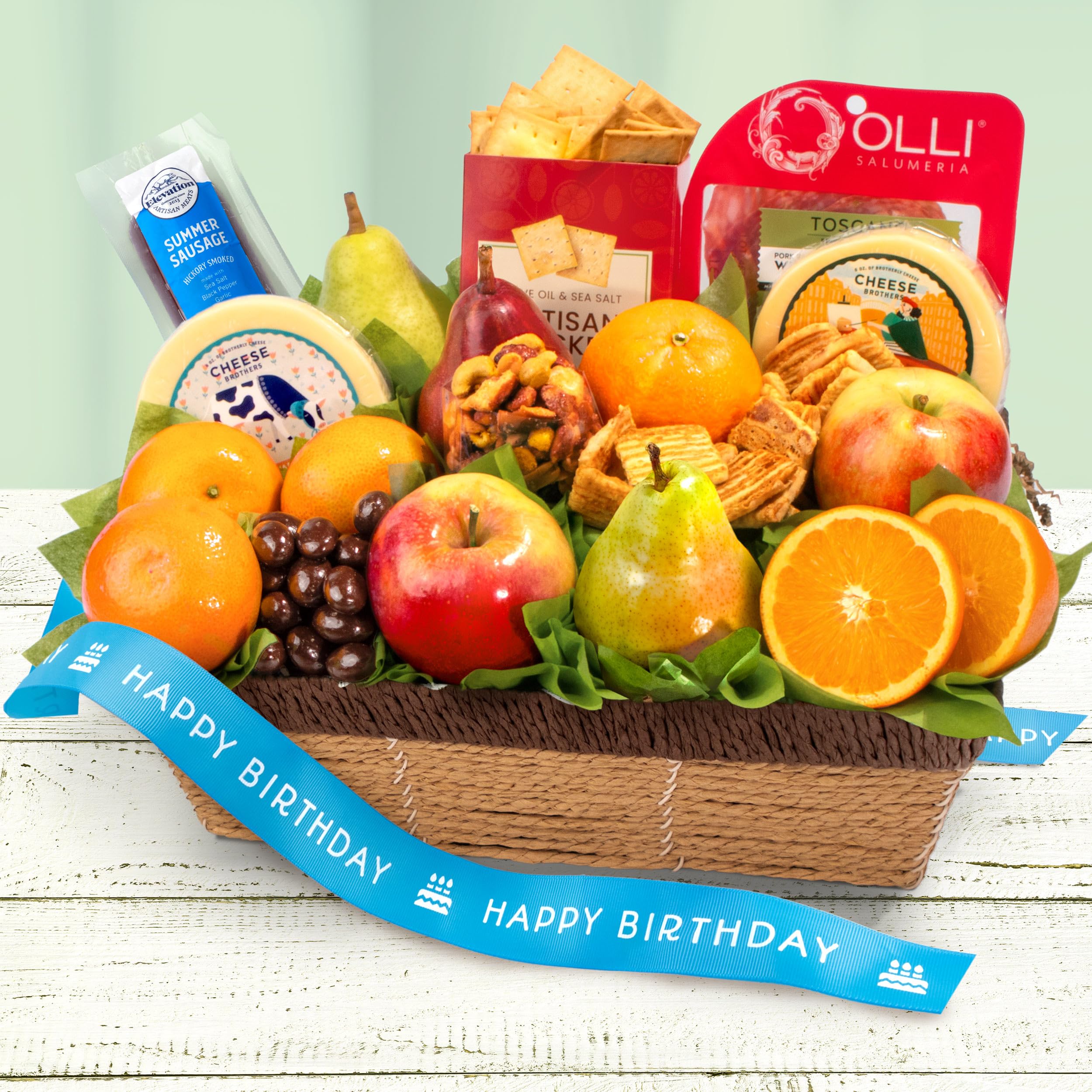 Happy Birthday Gift Basket - Sweet & Savory Farmstead Treats Box for Women & Men | Perfect for Birthday Parties, Office Celebrations & Holiday Gifting
