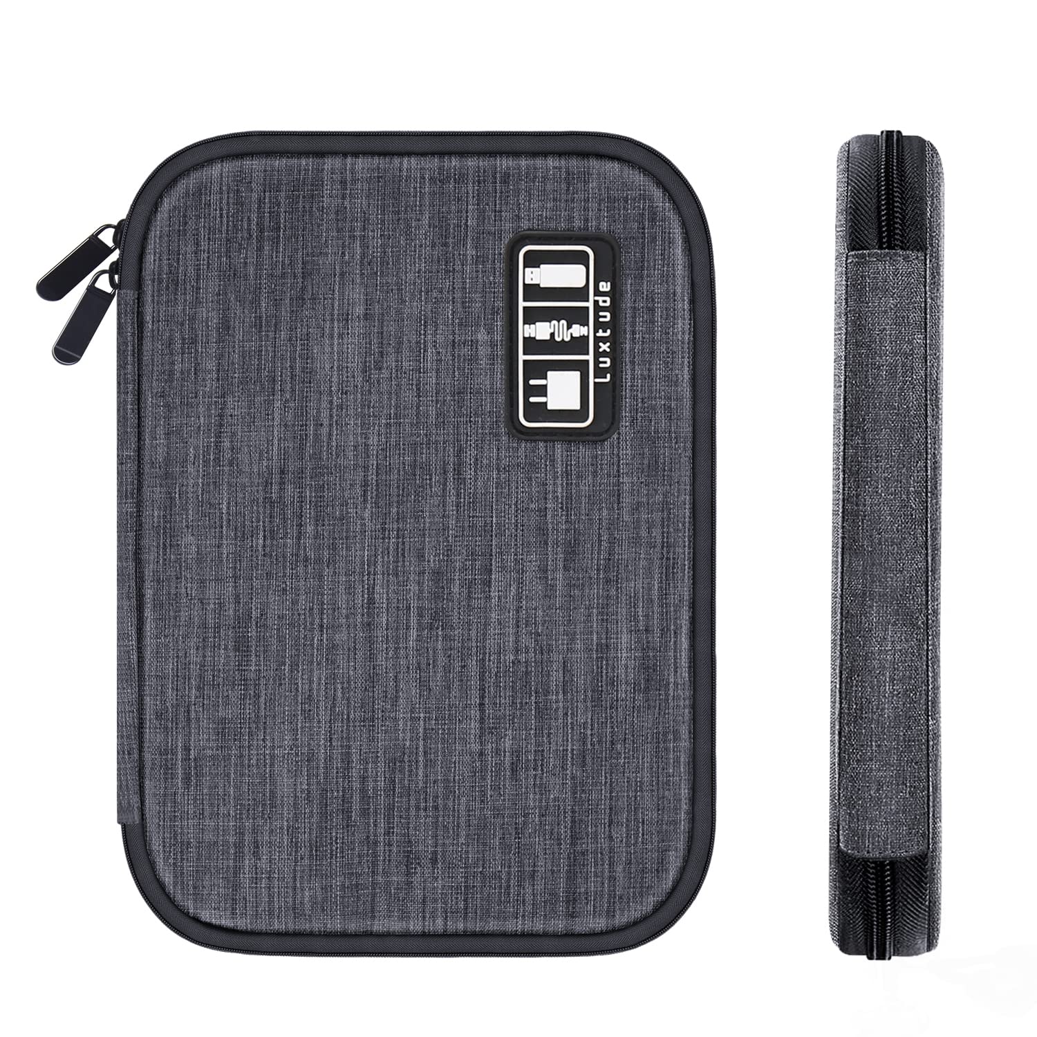 Luxtude Travel Cable Organizer Bag - Electronic Cord Storage Case for Chargers, USB Cables & Tech Accessories | Perfect for Business Trips, Vacation Packing & Home Office Organization