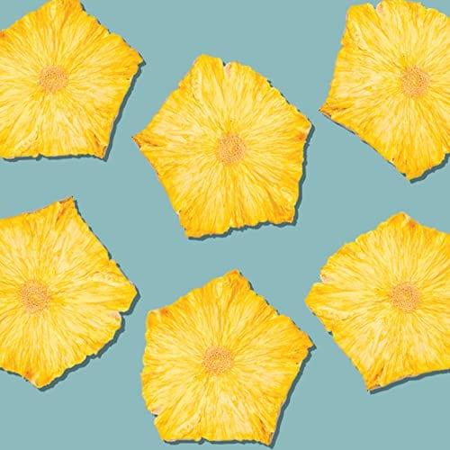 Organic Dehydrated Pineapple Slices & Flowers - 3 oz Pack (20+ Pieces) | All-Natural Dried Fruit Snack for Hiking, Camping & Healthy On-the-Go Lifestyle