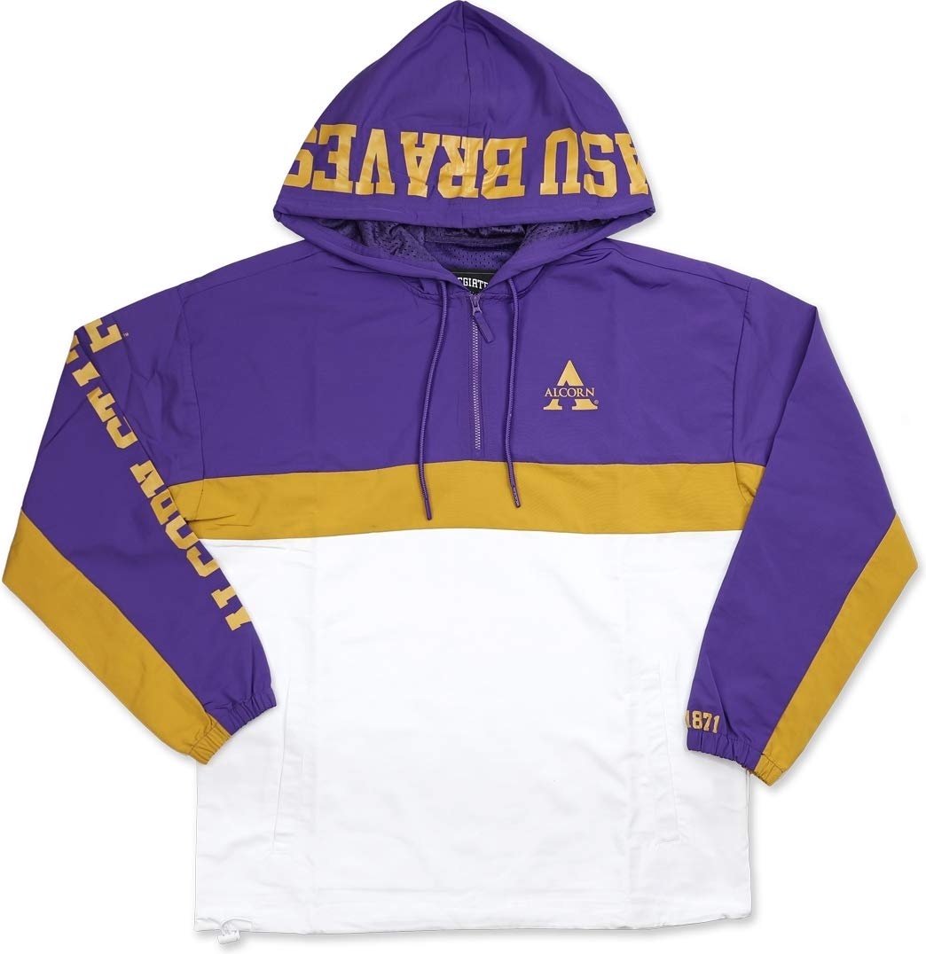 Alcorn State Braves Women's Anorak Jacket - Stylish College Windbreaker for Sports Fans & Campus Life | Perfect for Game Days, Tailgating & School Spirit
