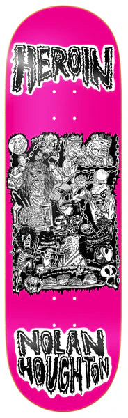 Nolan Houghton Heroin Allegory of Fear Skateboard Deck 9.5 - Premium Skateboard for Street & Park Riding