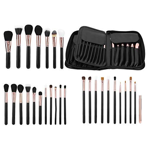 Premium 29-Piece Skin-Friendly Makeup Brush Set - Soft Bristle Eyeshadow & Powder Brushes Kit for Foundation, Concealer & Eyebrow | Travel-Friendly Cosmetic Brush Collection for Women & Girls | Perfect for Home Use, Professional Makeup & On-The-Go Touch Ups
