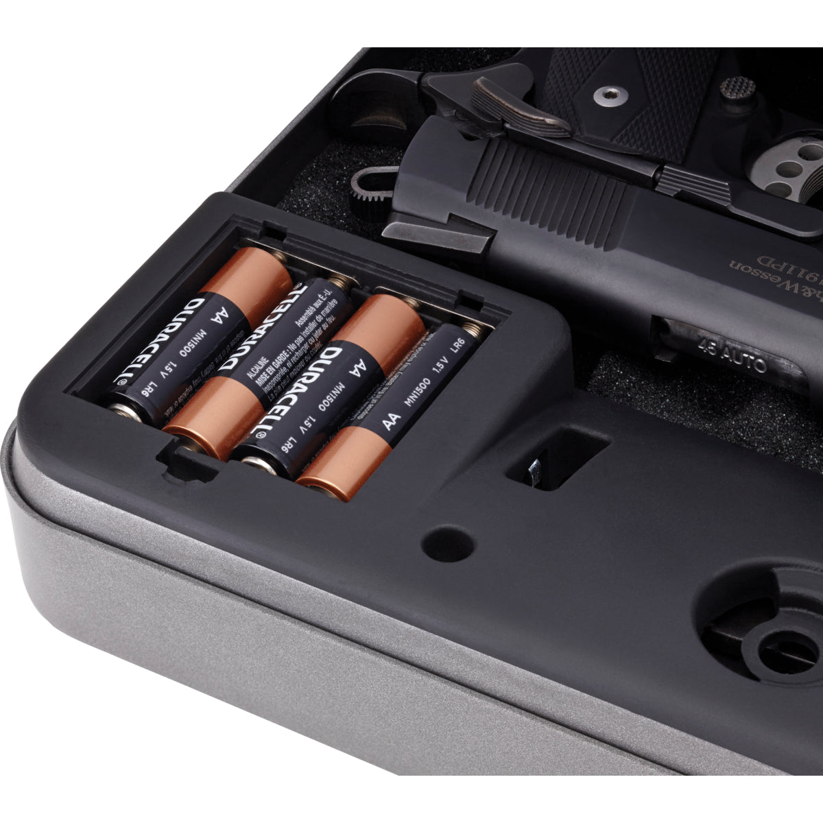 Hornady Rapid Safe 4800KP XXL RFID Handgun Safe - Fast Access Biometric & RFID Lock for Pistols - Secure Storage for Home, Office, or Vehicle Use