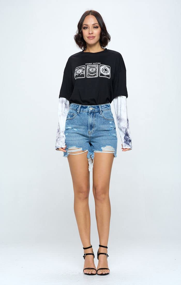 Women's High Waisted Butt Lifting Denim Shorts - Distressed Jean Hot Pants for Summer | Perfect for Beach, Party & Casual Outfits