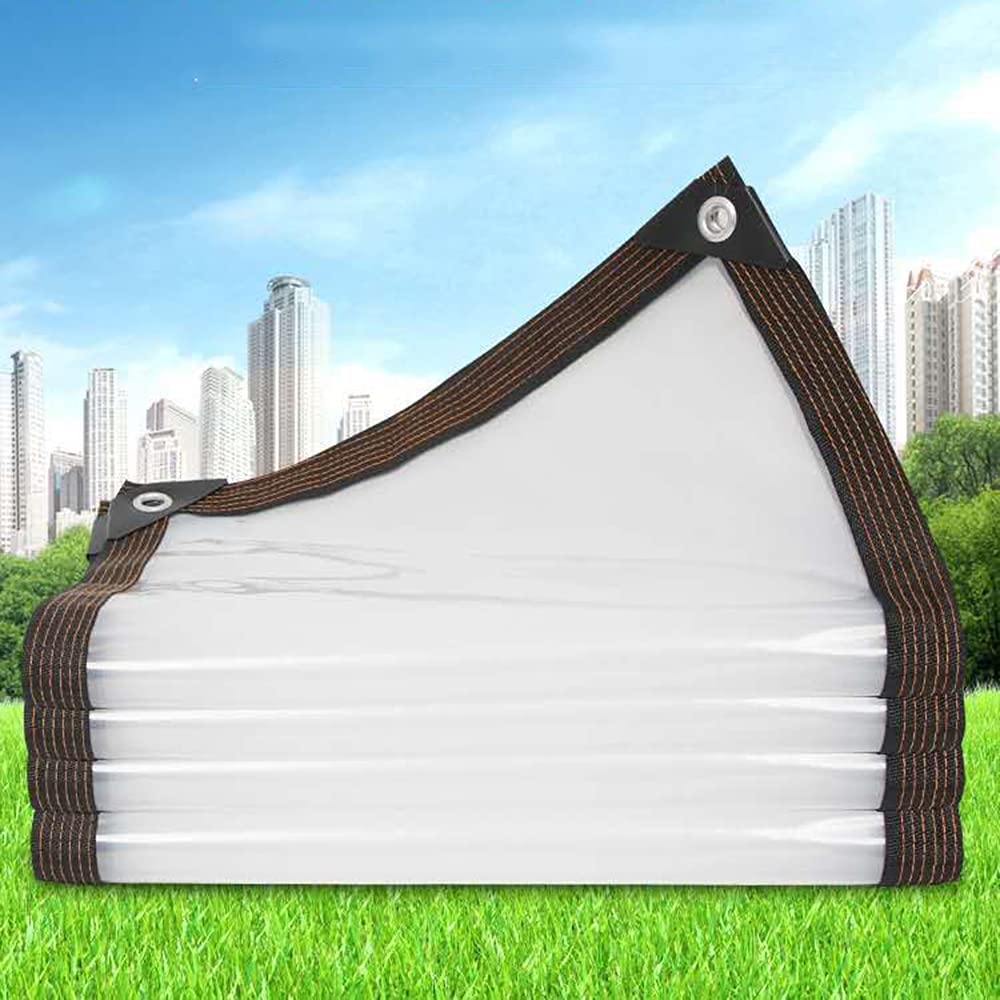 100% Waterproof Clear PE Tarpaulin - Heavy Duty Dustproof, Rainproof, Windproof & UV Resistant - Anti-Aging, Anti-Freezing Greenhouse Cover for Plants, Gardens, Outdoor Protection (Ideal for Greenhouses, Construction Sites, Camping & Vehicle Covers)