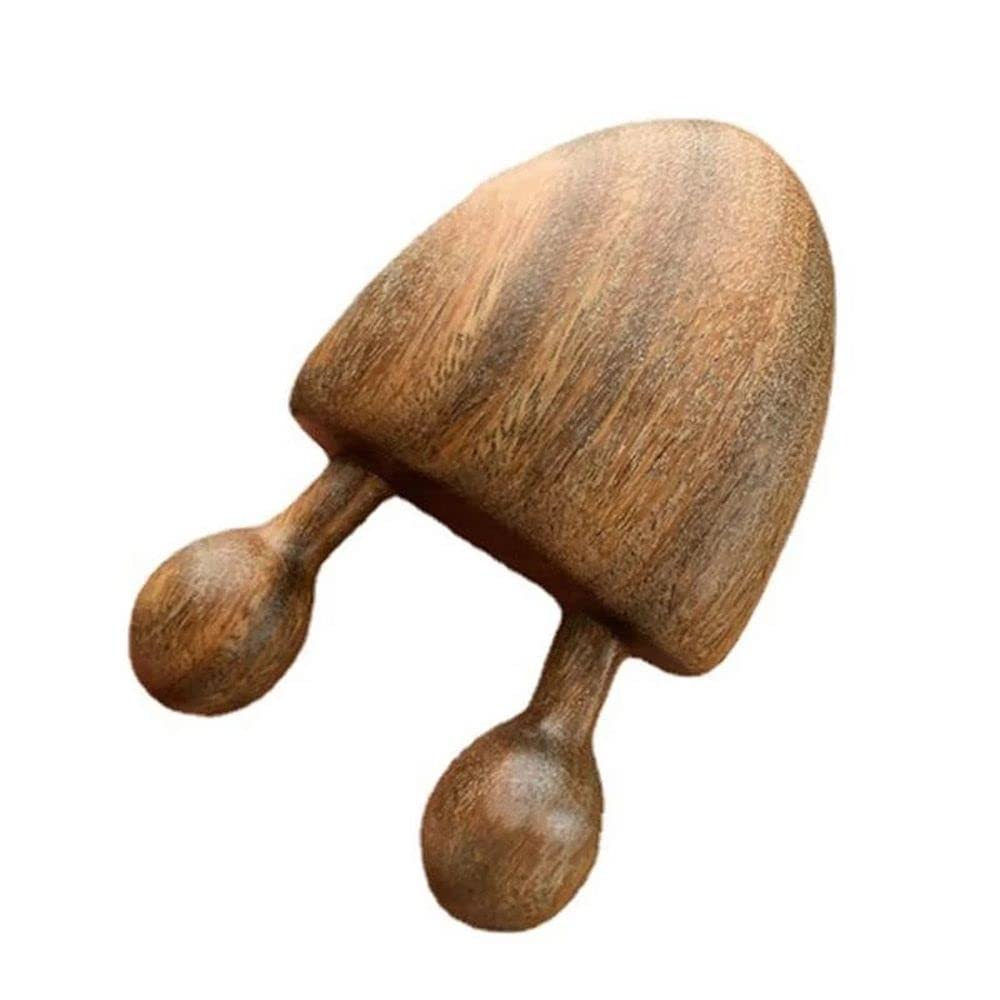 Natural Sandalwood Wooden Massage Stick - Handheld Scraping Massager for Muscle Relief & Relaxation - Perfect for Back, Neck, Shoulder Pain Relief & Spa Treatments