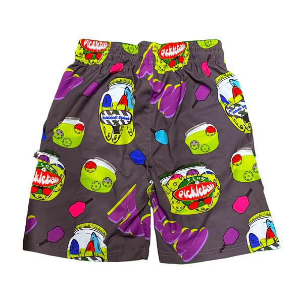 Boys' Black & Multi-Color Pickleball Jogger Shorts - Lightweight & Breathable for Sports & Casual Wear