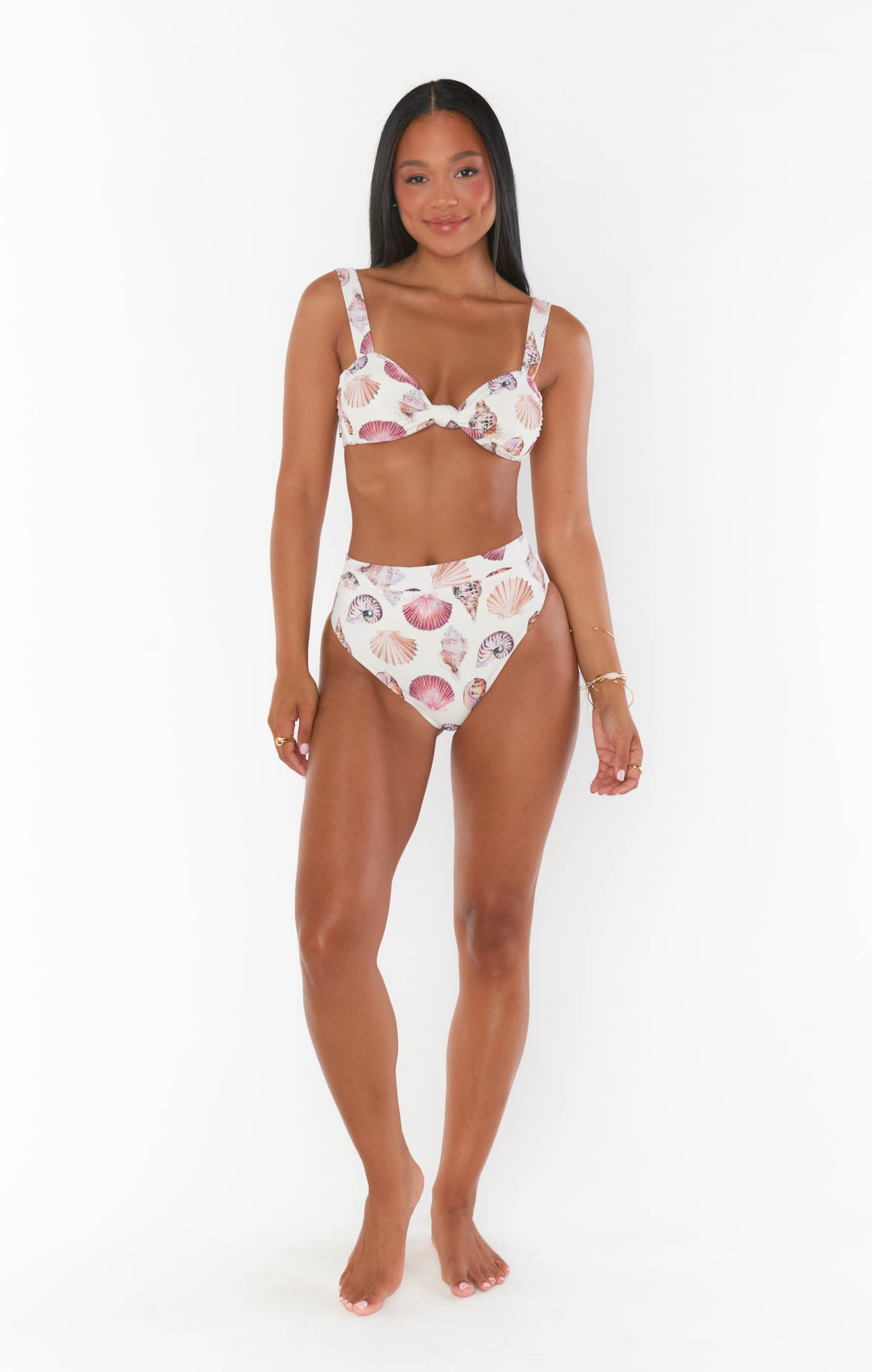Bali Bottom White Shells - Stylish Beachwear for Women | Perfect for Summer Vacations, Pool Parties & Tropical Getaways