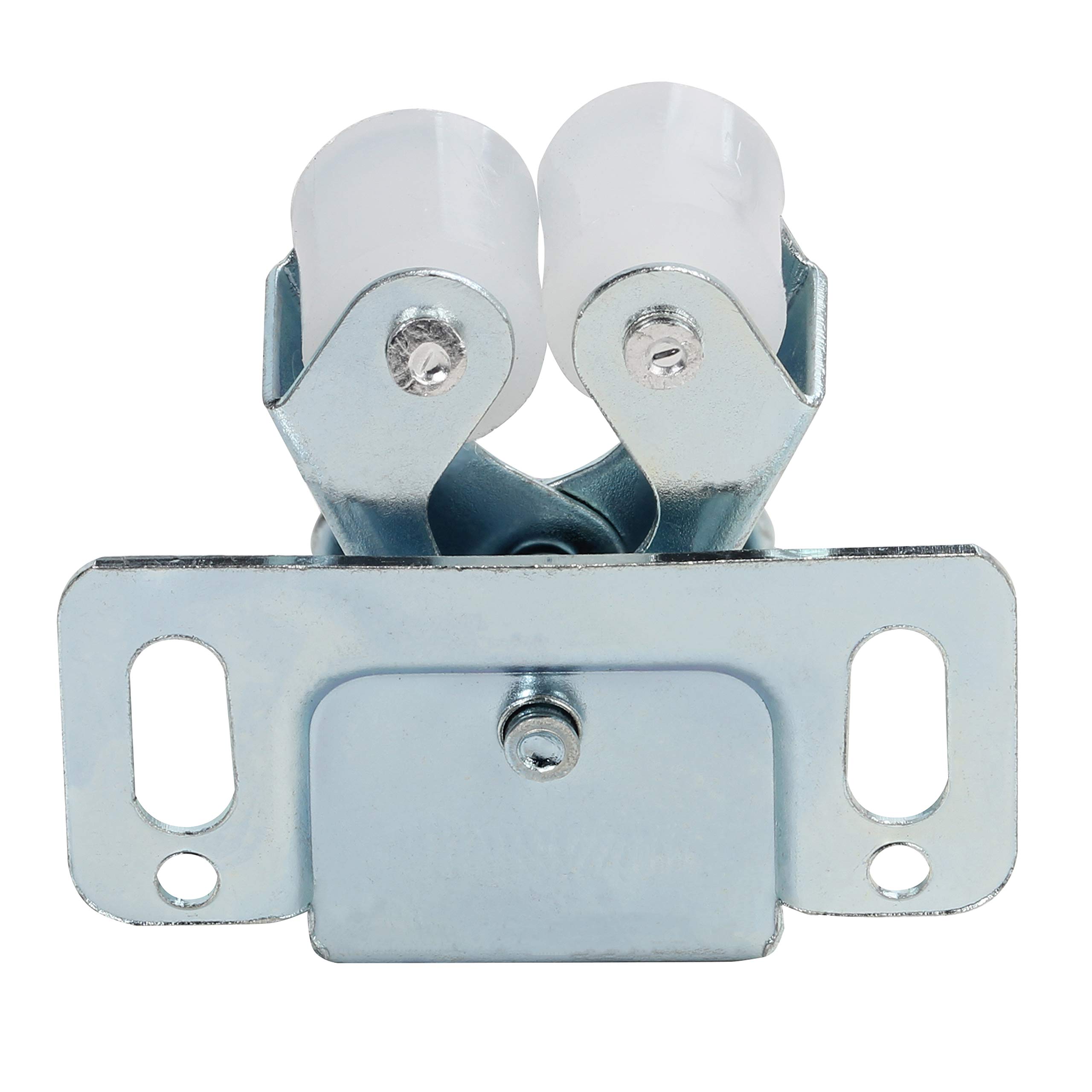 100 Pack Zinc Double Roller Catch with Prong - Cabinet Door Latches for RV, Camper, Kitchen & Dresser - Heavy Duty Cabinet Hardware for Secure Closure (ROKRLCZC) - Perfect for Home, Office & DIY Projects