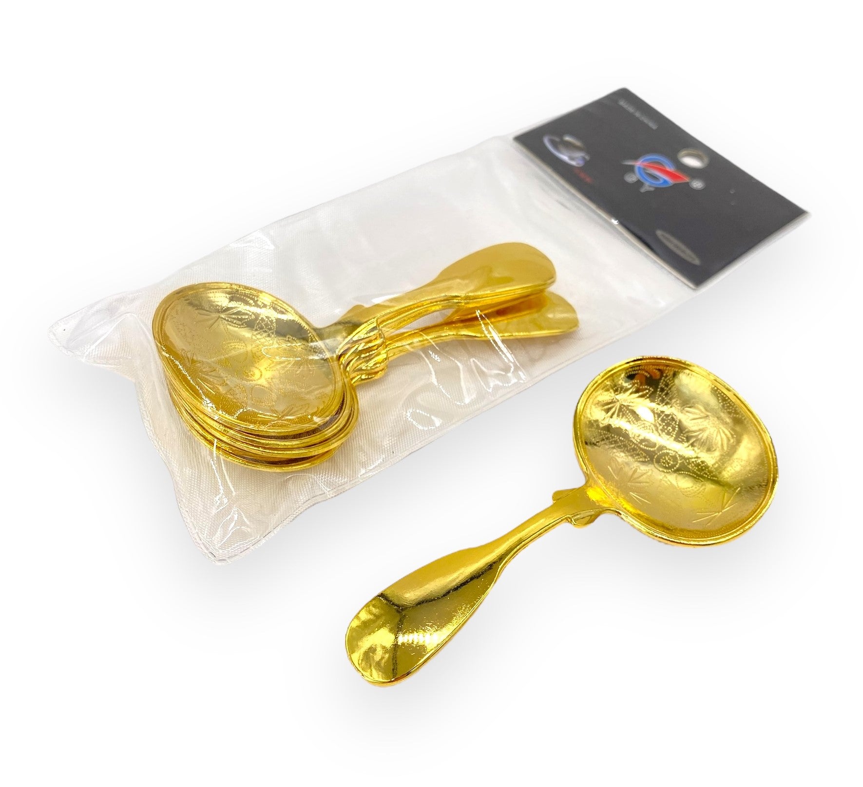 6-Piece Gold Nut Spoons Set - Elegant Stainless Steel Serving Utensils for Nuts, Desserts, and Party Snacks - Perfect for Entertaining, Weddings, and Home Dining