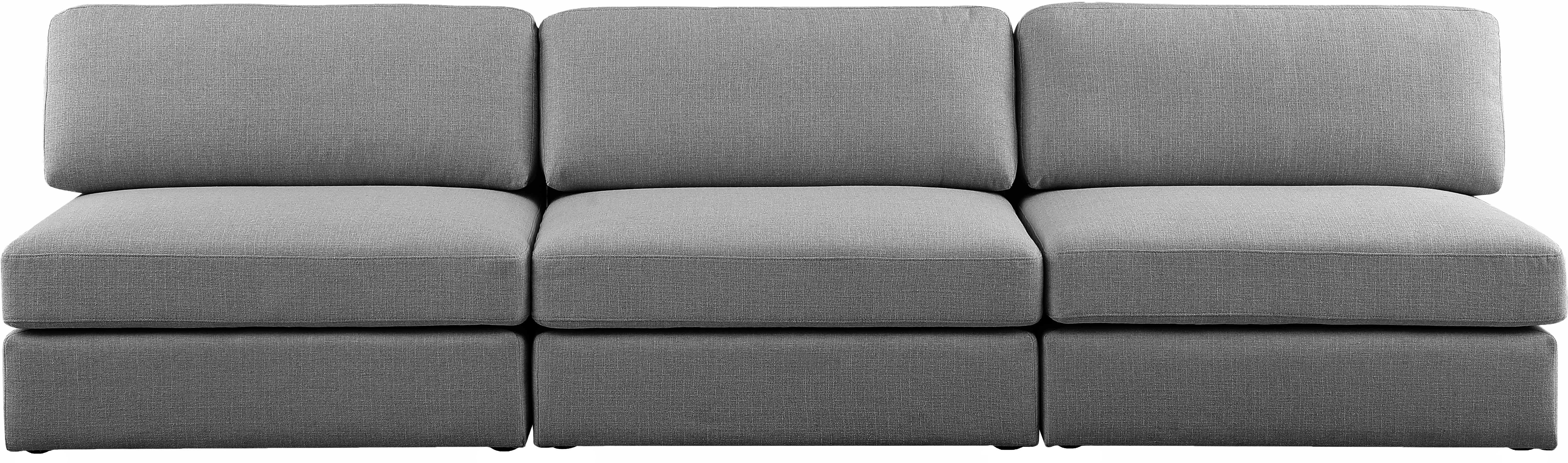 Beckham Durable Linen Textured Fabric Modular Sofa Set - Modern Sectional Couch for Living Room, Lounge & Home Theater | Comfortable & Stylish Furniture for Family Gatherings