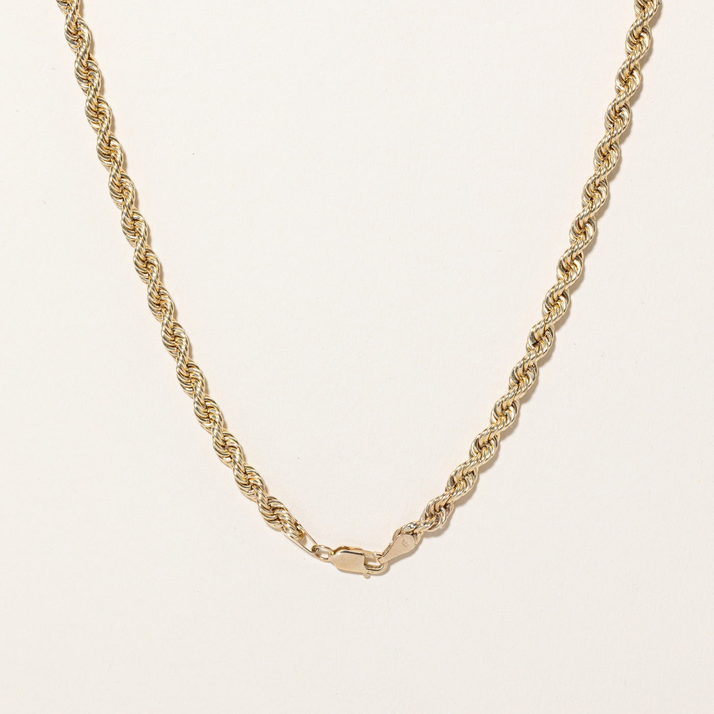10K Yellow Gold Rope Chain Necklace 18 Inch - Durable & Stylish Jewelry for Men & Women - Perfect for Everyday Wear, Gifts & Special Occasions