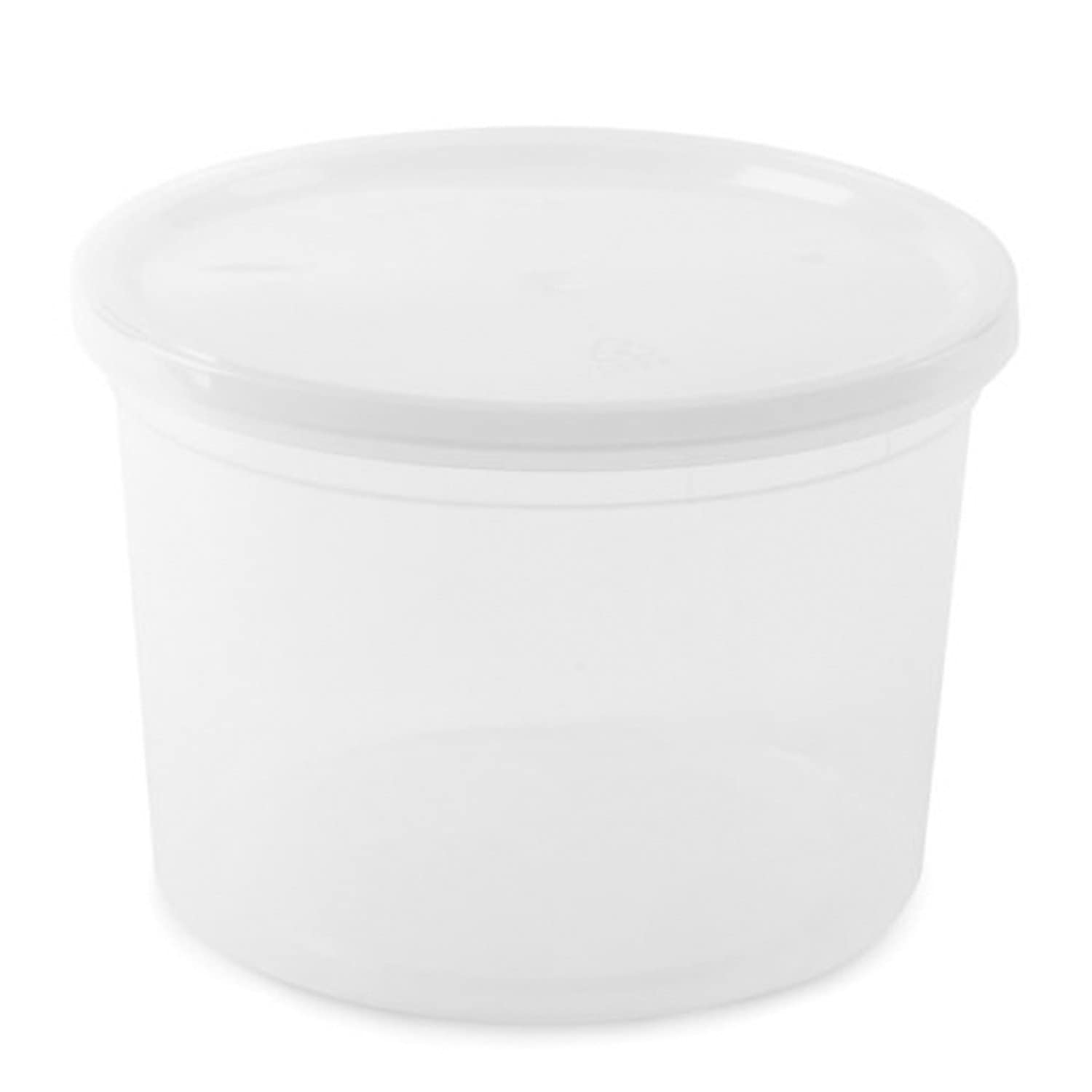 Nicole Fantini 64oz Deli Containers with Lids - 200 Sets BPA-Free Plastic Food Storage Cups, Leakproof & Airtight Takeout Containers - Heavy-Duty, Microwave & Freezer Safe, Disposable/Reusable - Perfect for Meal Prep, Restaurant Takeout, and Leftovers Storage