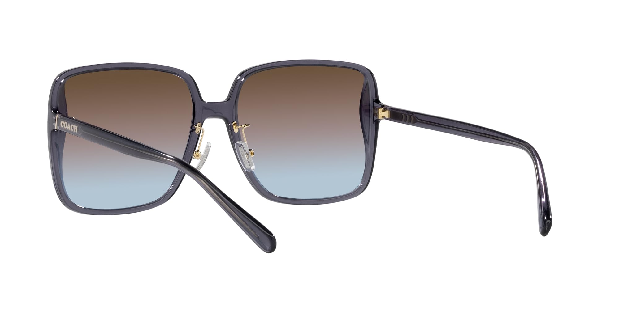 Coach Women's HC8368D Square Sunglasses - UV Protection, Polarized Lenses, Stylish & Lightweight for Outdoor Activities, Driving, and Beach Vacations