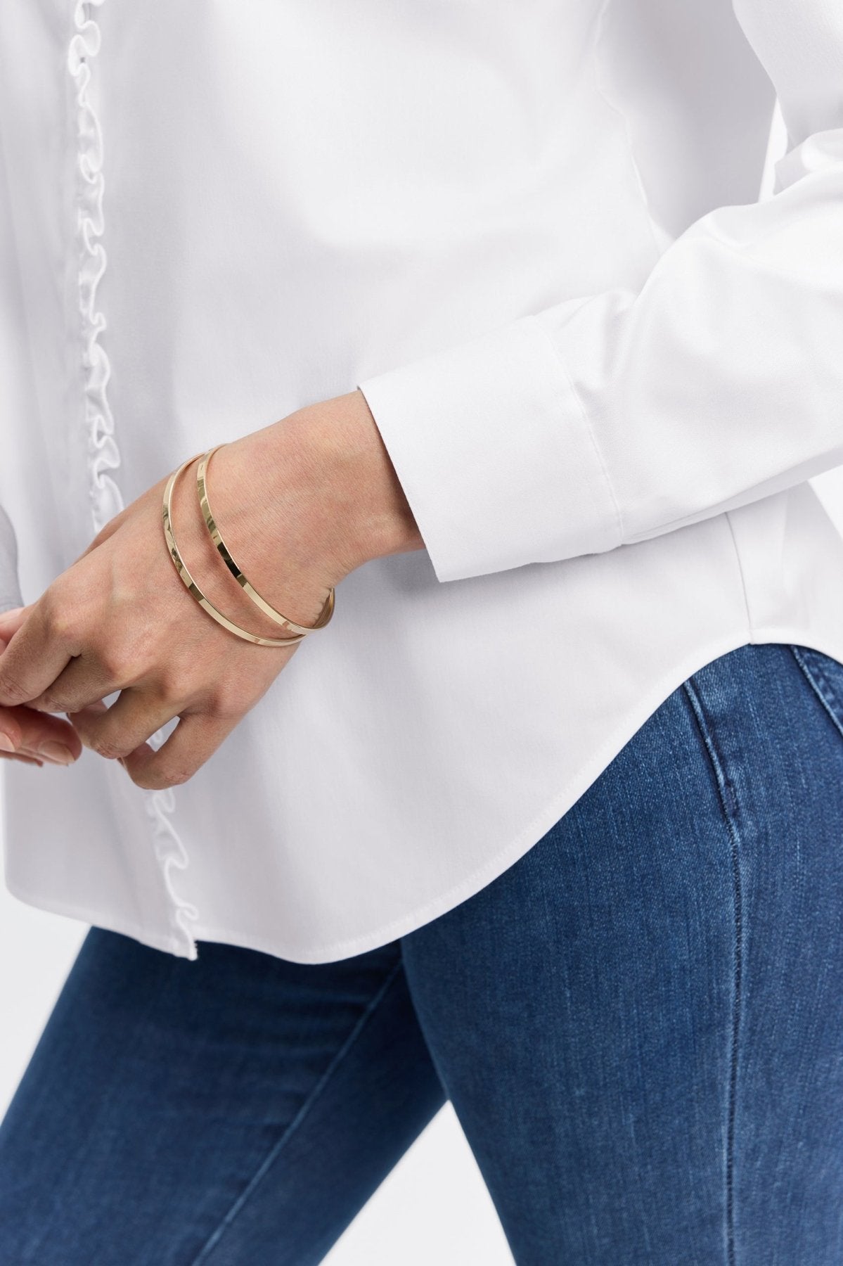 Wrinkle-Free Mariel Stretch Matte Sateen Long Sleeve Shirt for Women - Perfect for Office Wear & Business Casual Outfits