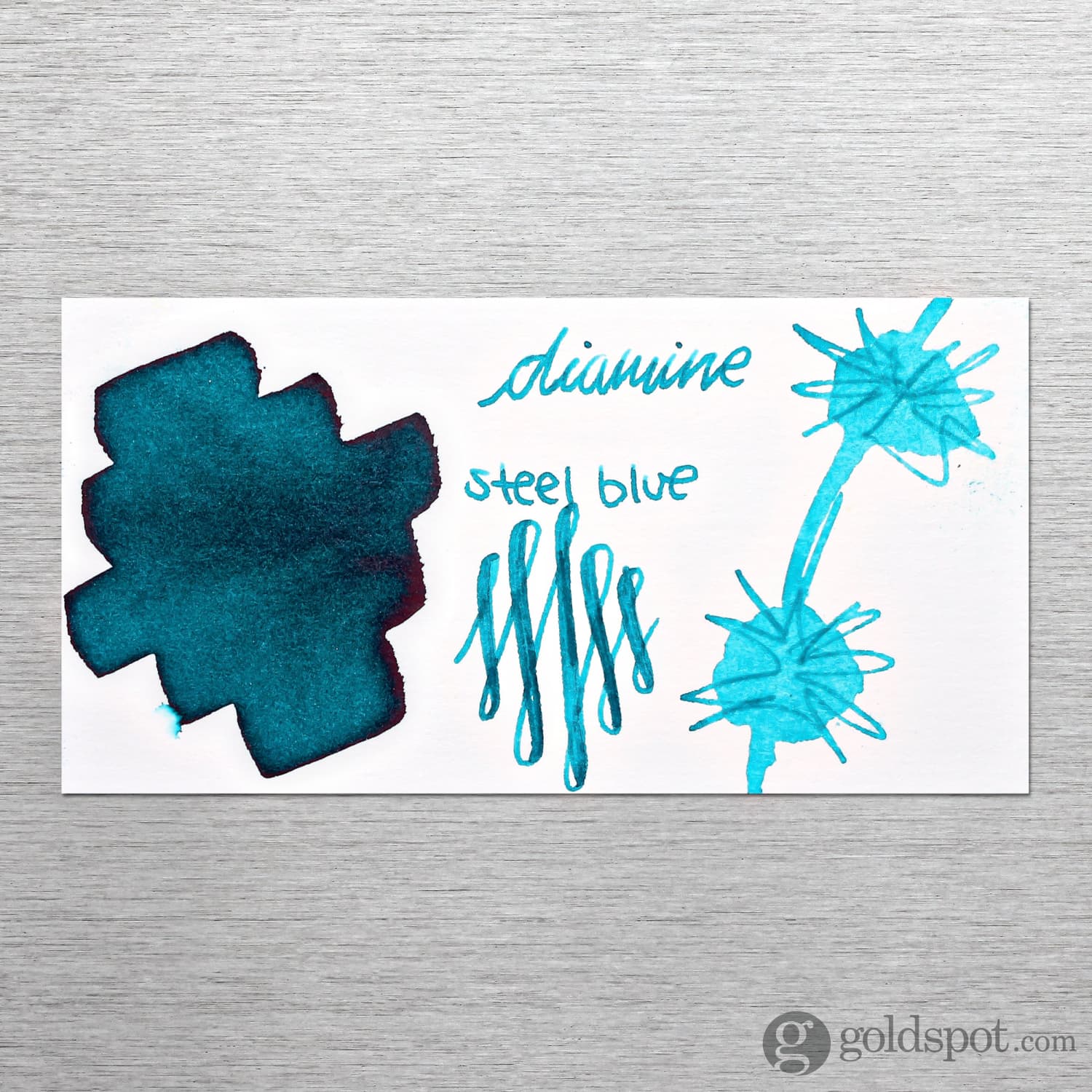 Diamine Classic Fountain Pen Ink Bottle & Cartridges - Steel Blue Ocean Teal | Premium Writing Ink for Calligraphy, Journaling & Office Use