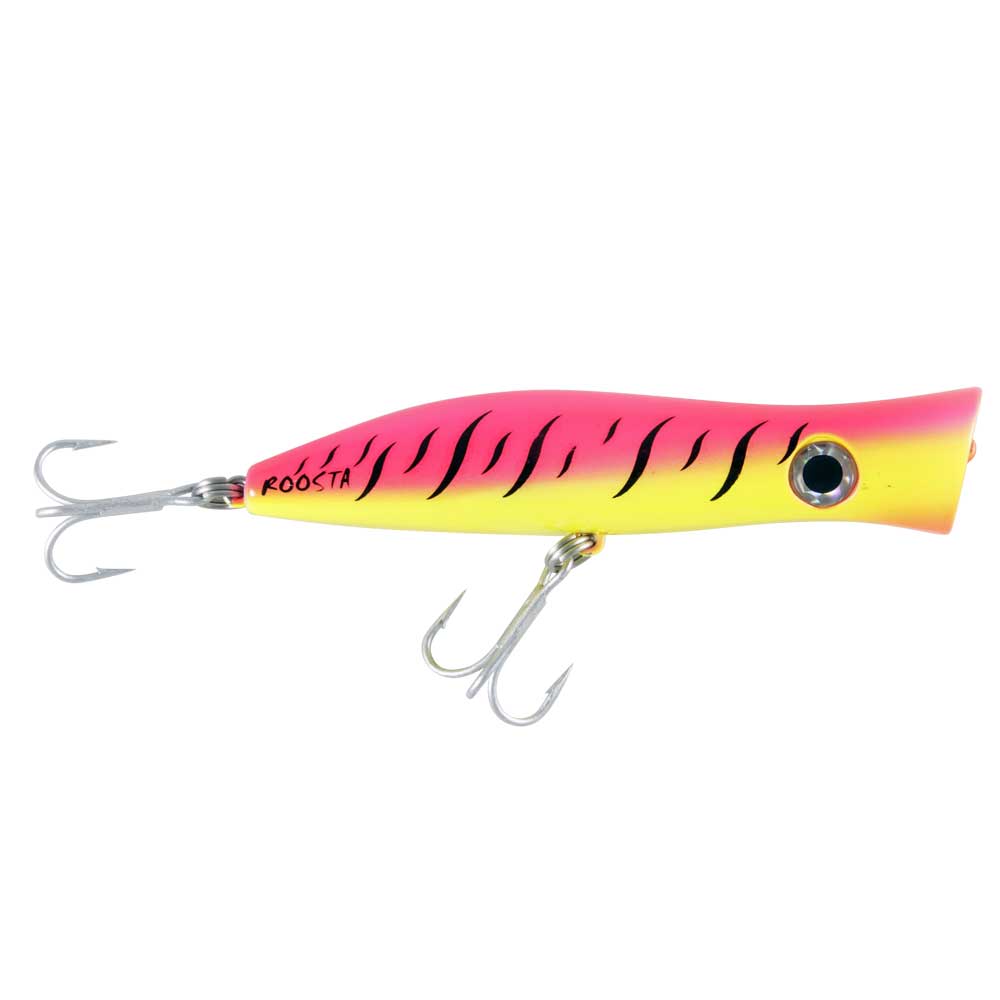 Halco RP135 Roosta Popper Fishing Lure - Topwater Bass & Saltwater Game Fish Bait - Perfect for Freshwater & Saltwater Fishing Adventures