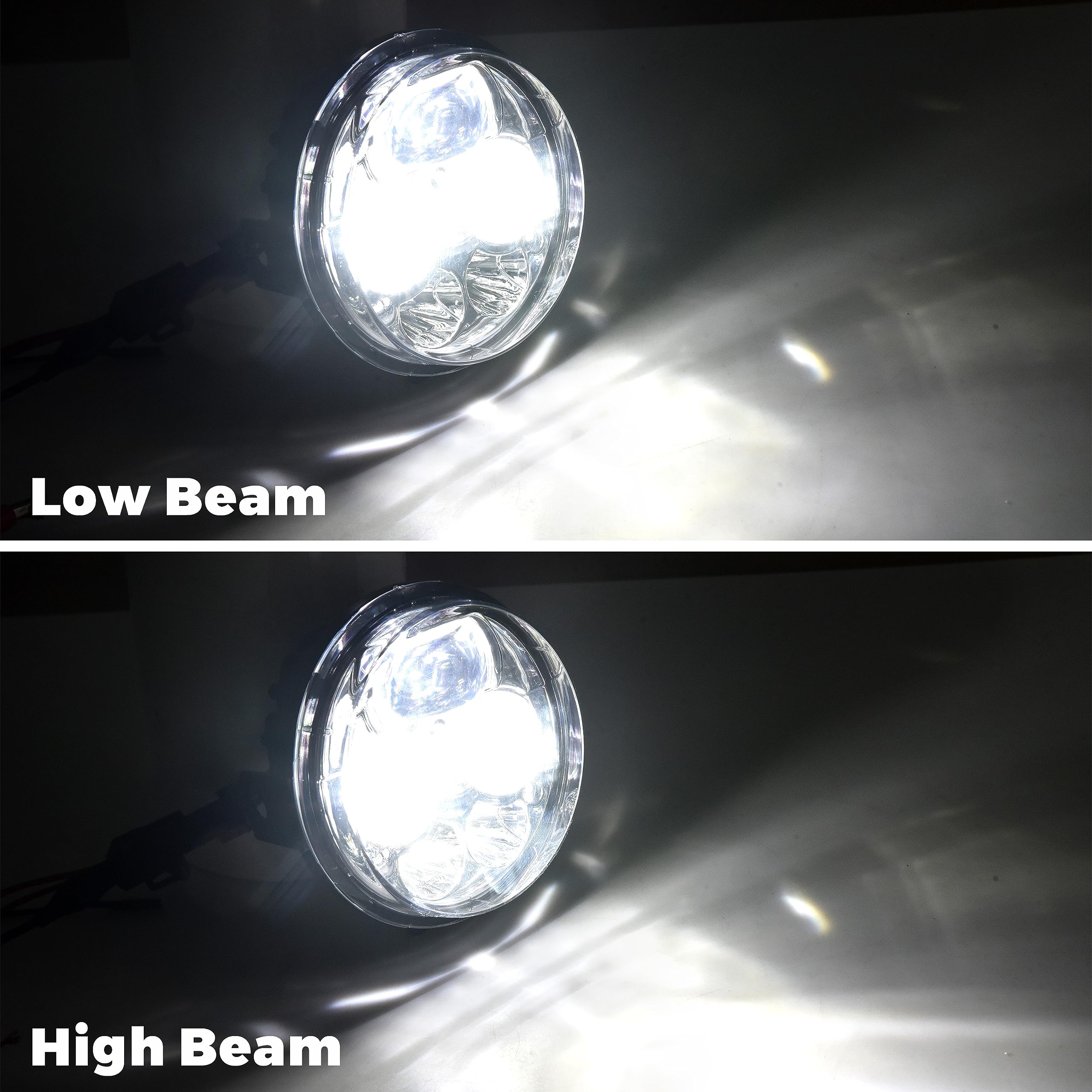 SAUTVS LED Headlight Assembly for Kawasaki Teryx Teryx4 Brute Force 750 - High/Low Beam Replacement Headlights (2PCS) - Off-Road, Night Riding & Adventure Accessories