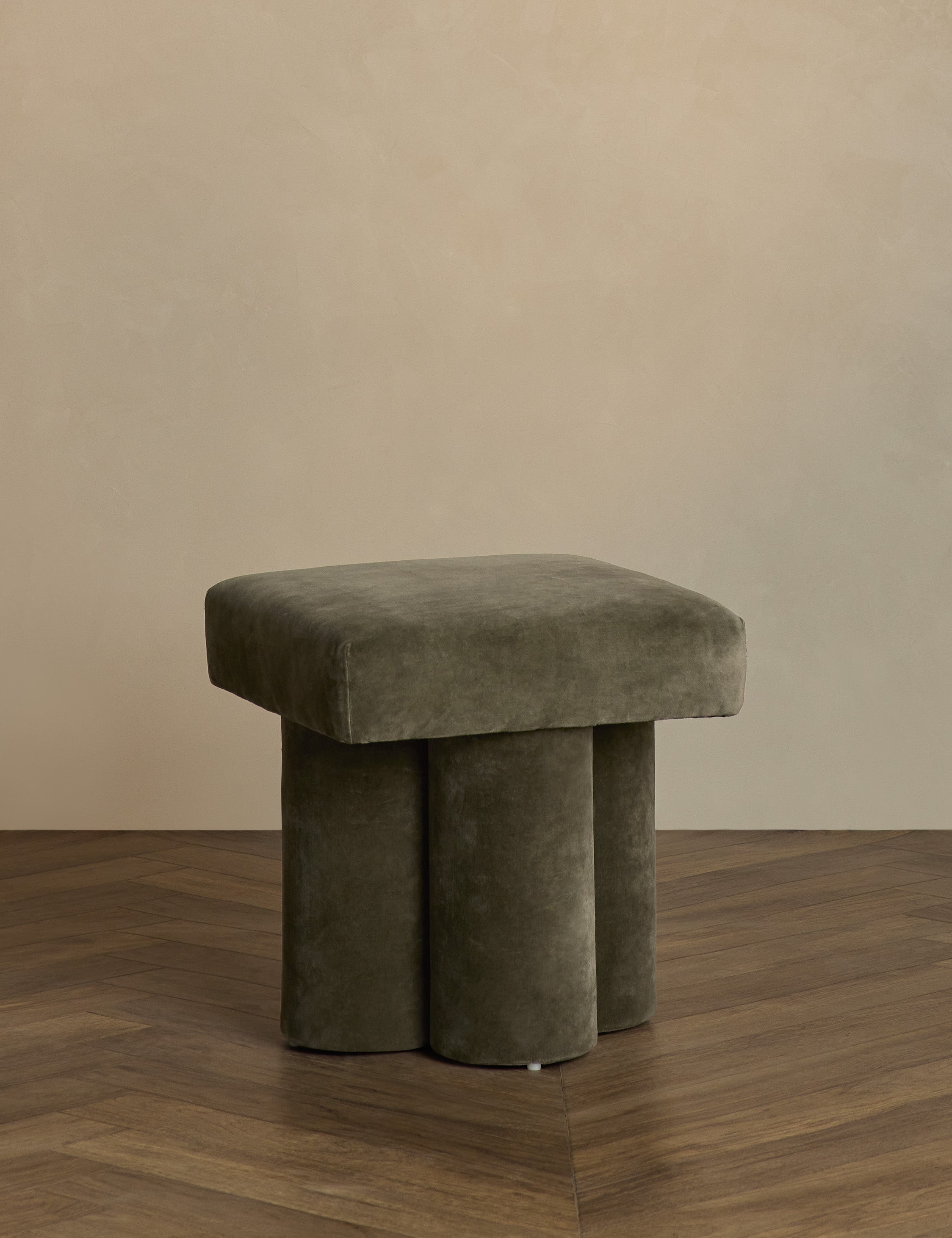 Sarah Sherman Samuel Clover Stool - Modern Boho Accent Stool for Living Room, Bedroom, or Nursery Decor
