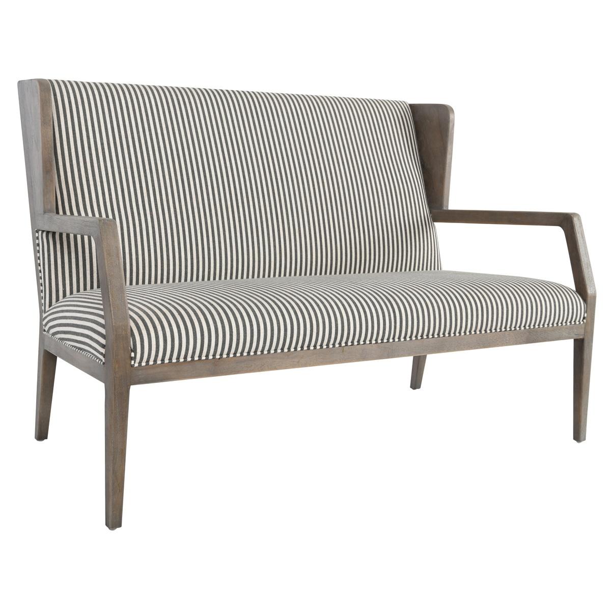 York Settee - Modern Upholstered Loveseat Sofa for Living Room, Bedroom & Office - Comfortable Small Couch with Sturdy Wooden Legs - Perfect for Apartments, Dorms and Cozy Spaces