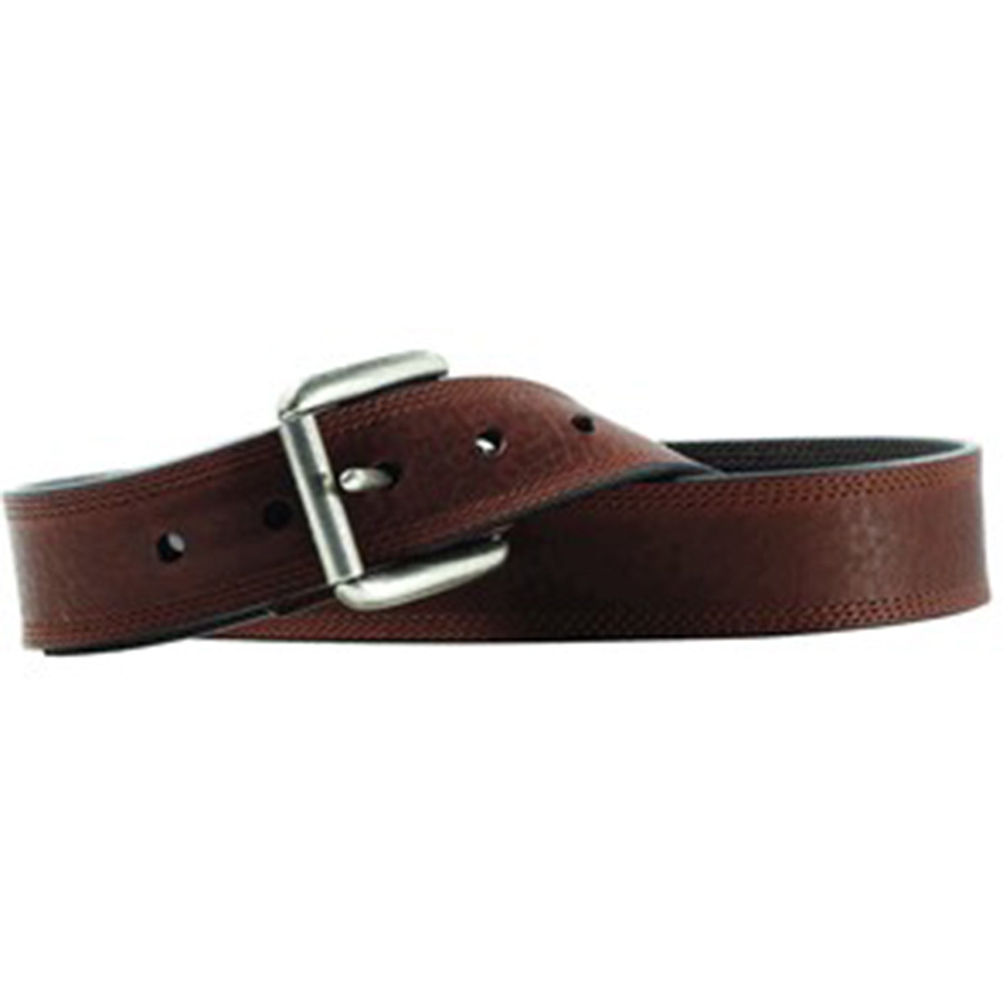 Ariat Men's Copper Work Double Stitch Western Belt - Genuine Leather Cowboy Belt for Ranch Work & Rodeo | Durable Fashion Accessory for Jeans & Western Wear
