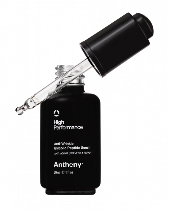 Anthony Anti-Wrinkle Glycolic Peptide Serum for Face - Brightening & Hydrating Treatment for Fine Lines & Wrinkles - Perfect for Nighttime Skincare Routine & Daily Anti-Aging Regimen