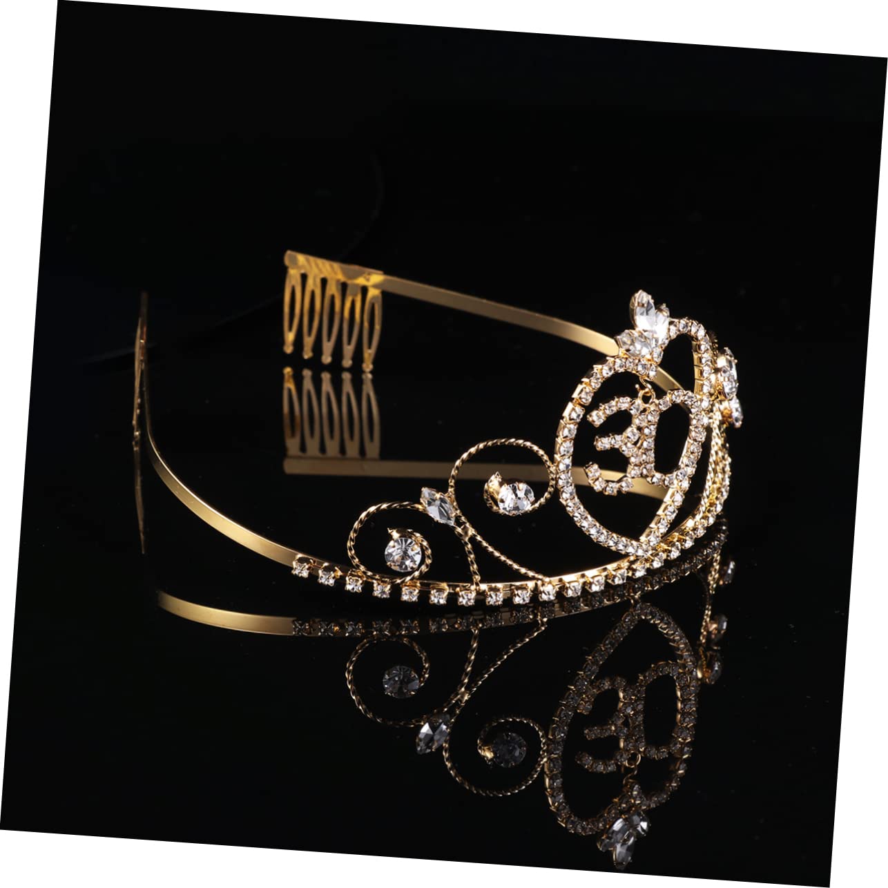 Abaodam 3-Piece Rhinestone Wedding Crown Set - Elegant Shiny Tiara Headpiece for Brides, Birthday Hair Accessories & Special Occasions | Perfect for Weddings, Prom, Pageants, and Formal Events