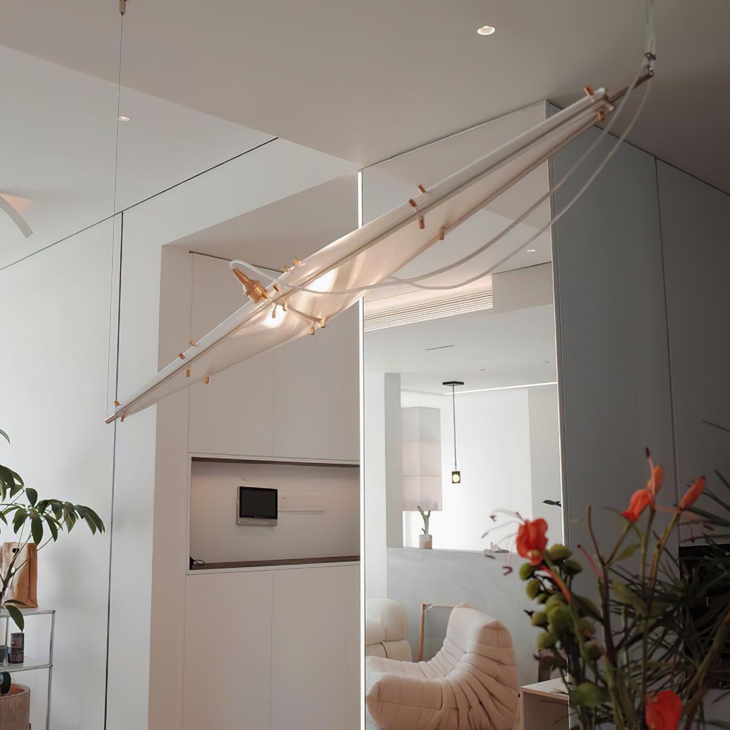 Modern Fragment Pendant Lamp - Handmade Glass Ceiling Light Fixture for Dining Room, Kitchen Island & Living Room Decor | Dimmable Hanging Chandelier Lighting