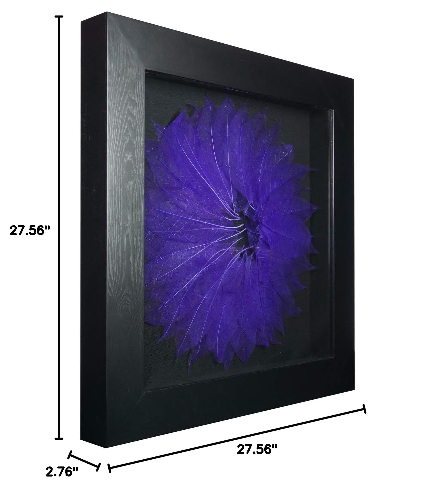 Tree Leaves Shadow Box Wall Decor - Nature-Inspired 3D Framed Art for Living Room, Bedroom & Office - Perfect Home Decor Gift for Nature Lovers