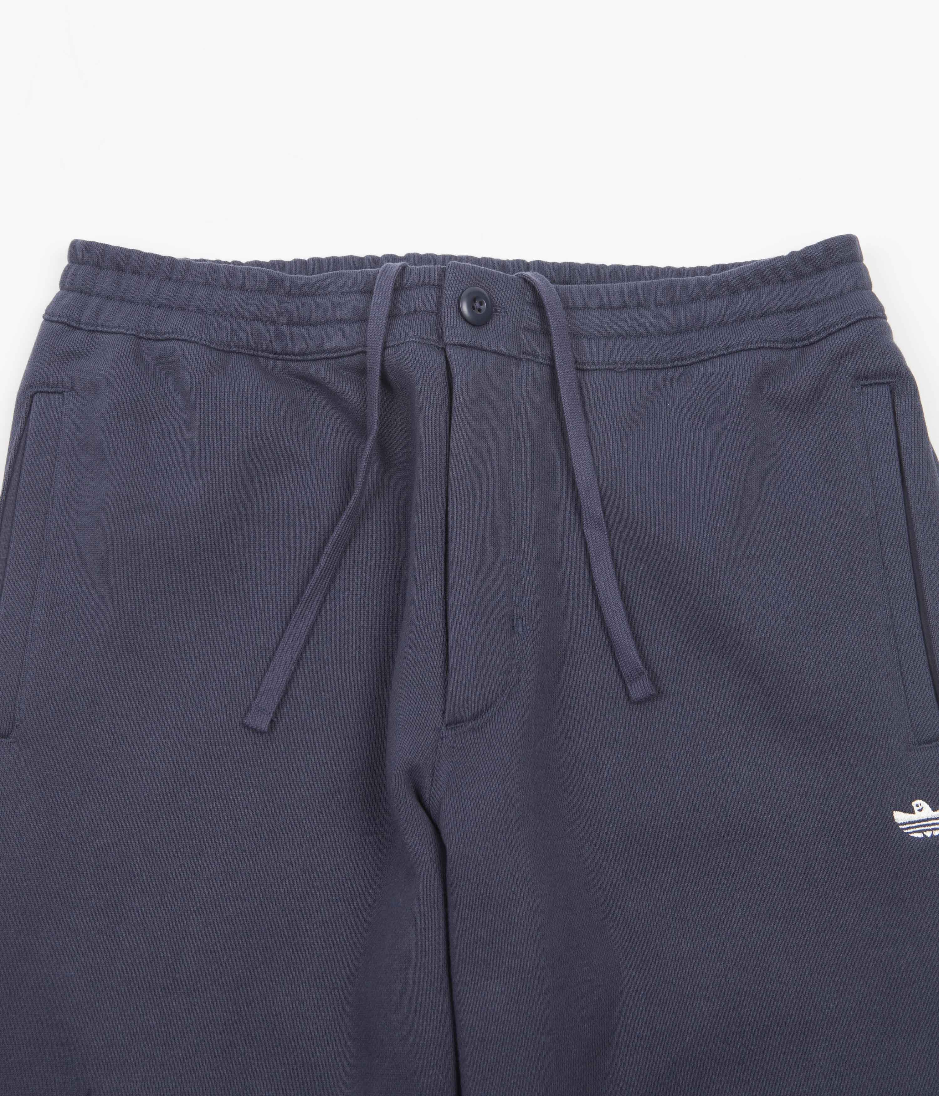 Adidas Heavyweight Shmoofoil Pants for Men - Shadow Navy & Cream White | Comfortable Training & Gym Workout Pants for Running & Casual Wear