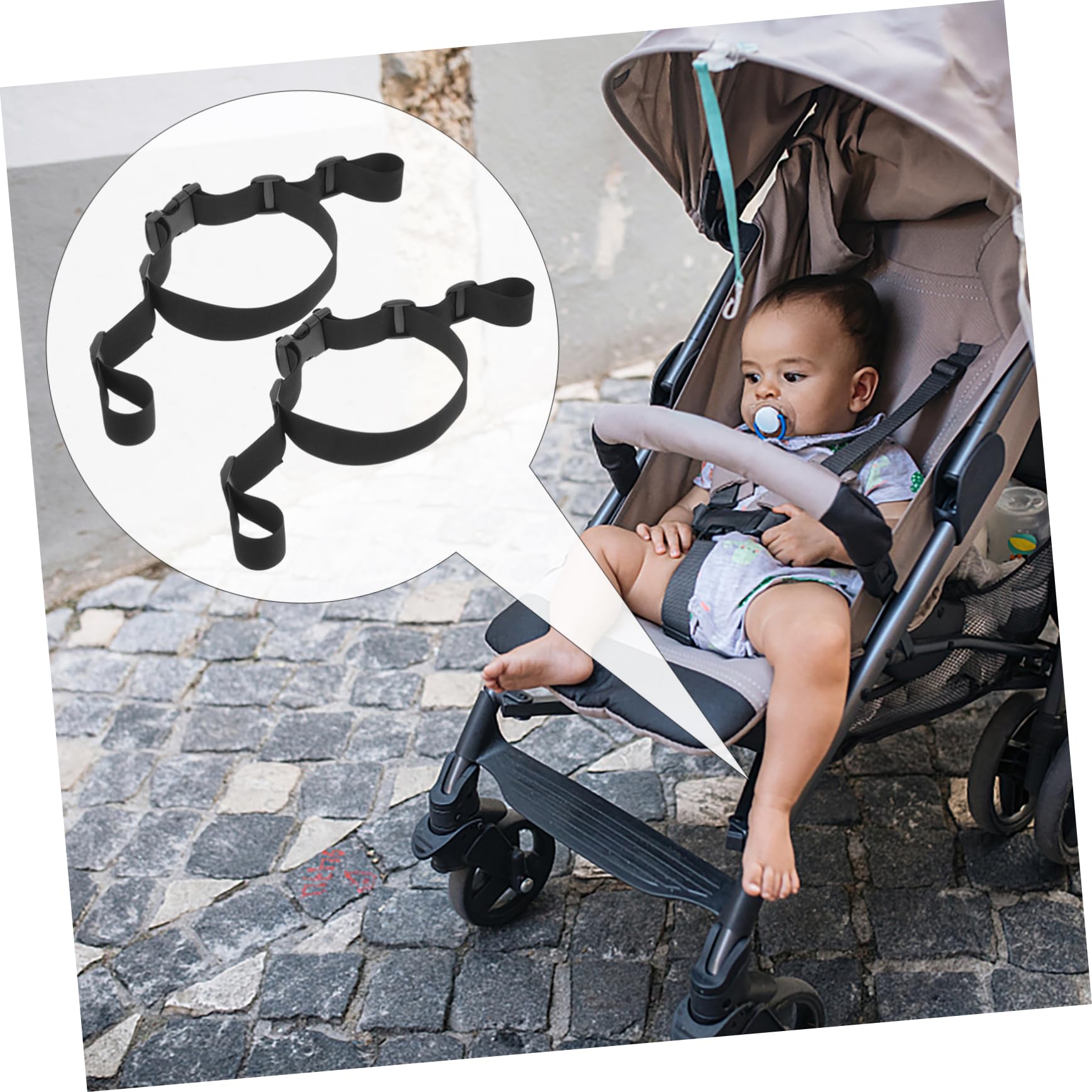 VICASKY 2-Pack Adjustable High Chair Straps - Replacement Pushchair Harness for Baby Strollers & High Chairs - Secure & Comfortable Child Safety Straps for Dining, Travel & Outdoor Activities
