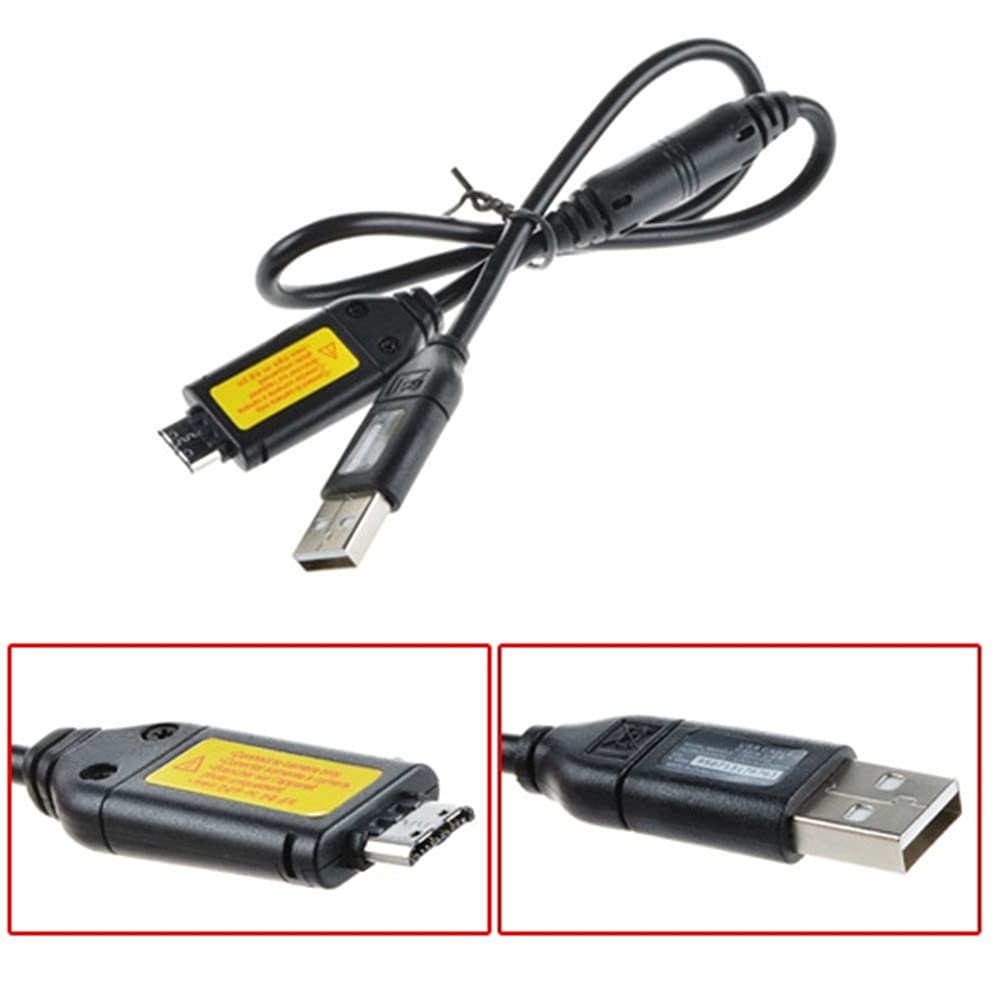 Original USB DC Battery Charger + Data Sync Cable Replacement for Samsung AQ100 WP10 HZ50w ST6500 - Fast Charging & Data Transfer for Digital Cameras, Camcorders, and Power Banks (Home, Travel, Outdoor Photography)