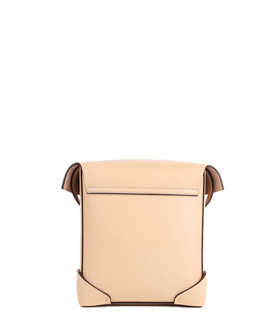 Luxury Mini Suede Crossbody Bag in Champagne/Powder - Elegant Evening Clutch for Parties, Weddings & Special Occasions