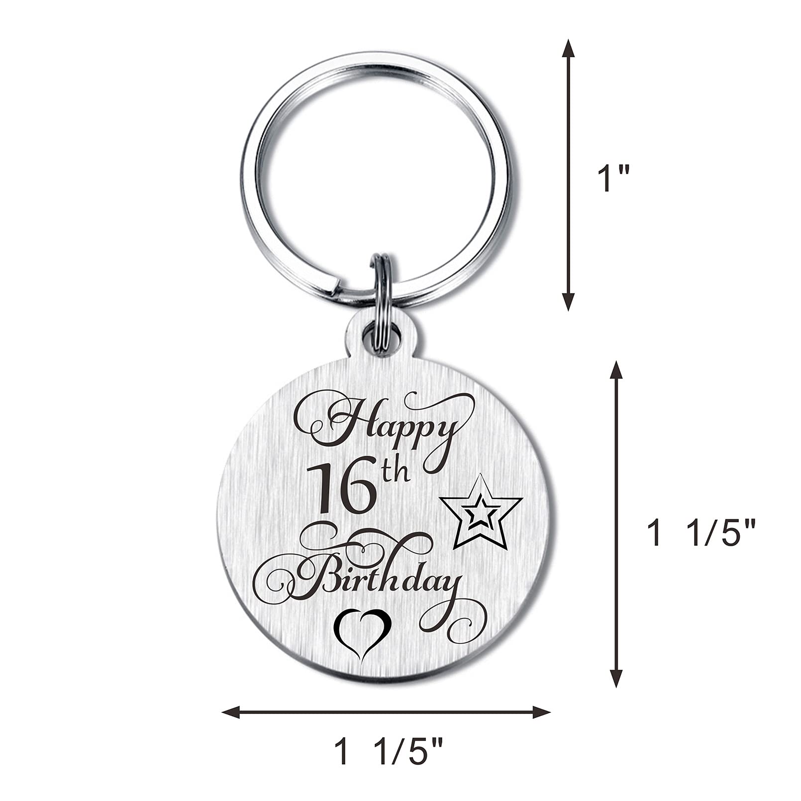 Personalized Double-Sided Engraved Birthday Keychain - Unique Gift for Women, Men, Girls & Boys | Perfect for Birthdays, Anniversaries & Special Occasions