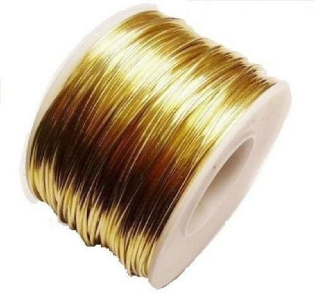 14 Ga Rich Low Brass Wire Soft Spool (10 Oz - 60 Ft.) - Jewelers Brass Wire for Crafting, Jewelry Making, and DIY Projects