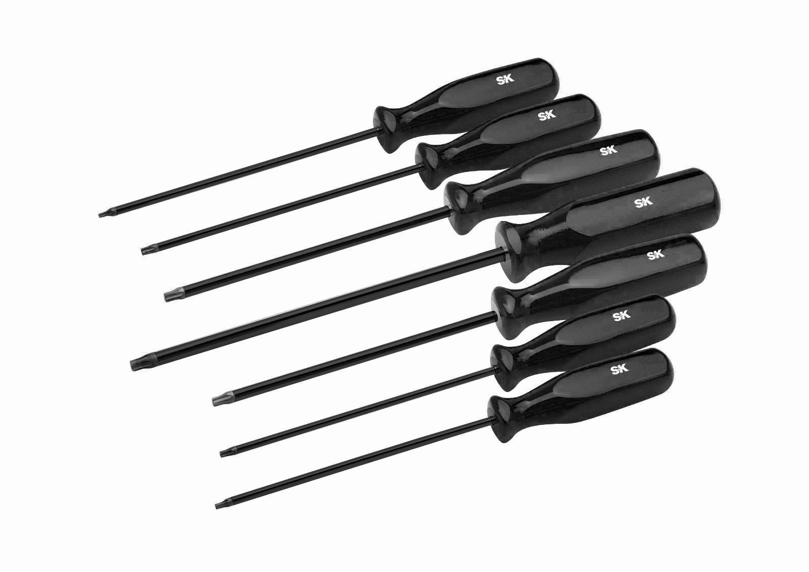 7 Piece SureGrip Torx Screwdriver Set with Black Handle - Perfect for Electronics, Automotive & DIY Home Repairs